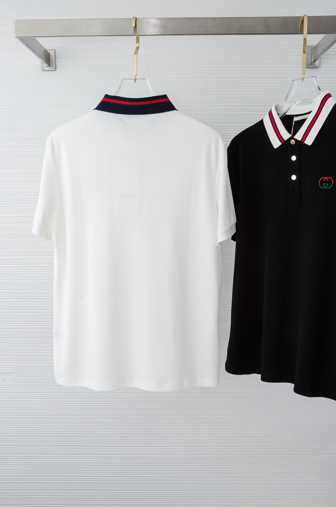 Gu# cci 古驰2025//男士商务休闲纯色翻领短袖POLO衫#客供进口100%珠地棉面料，甄选上等