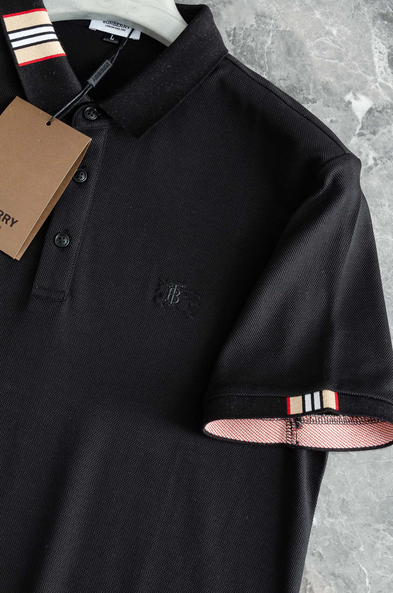 BBR- 巴宝莉 2025//男士商务休闲纯色翻领短袖POLO衫#客供进口100%珠地棉面料，甄选上等长