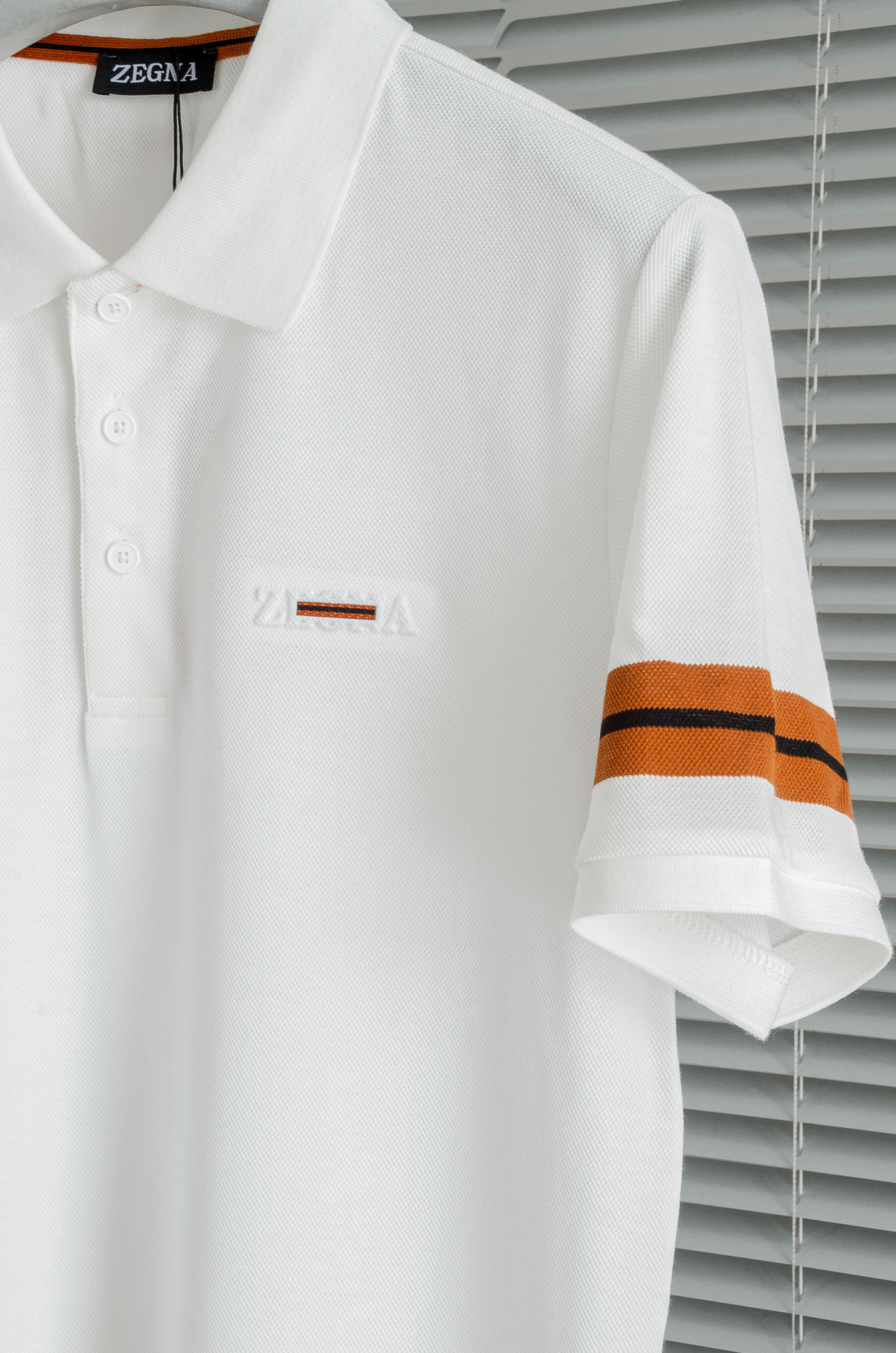 Zeg#＊na 杰/尼/亚 2025//男士商务休闲纯色翻领短袖POLO衫#客供进口100%珠地棉面料，
