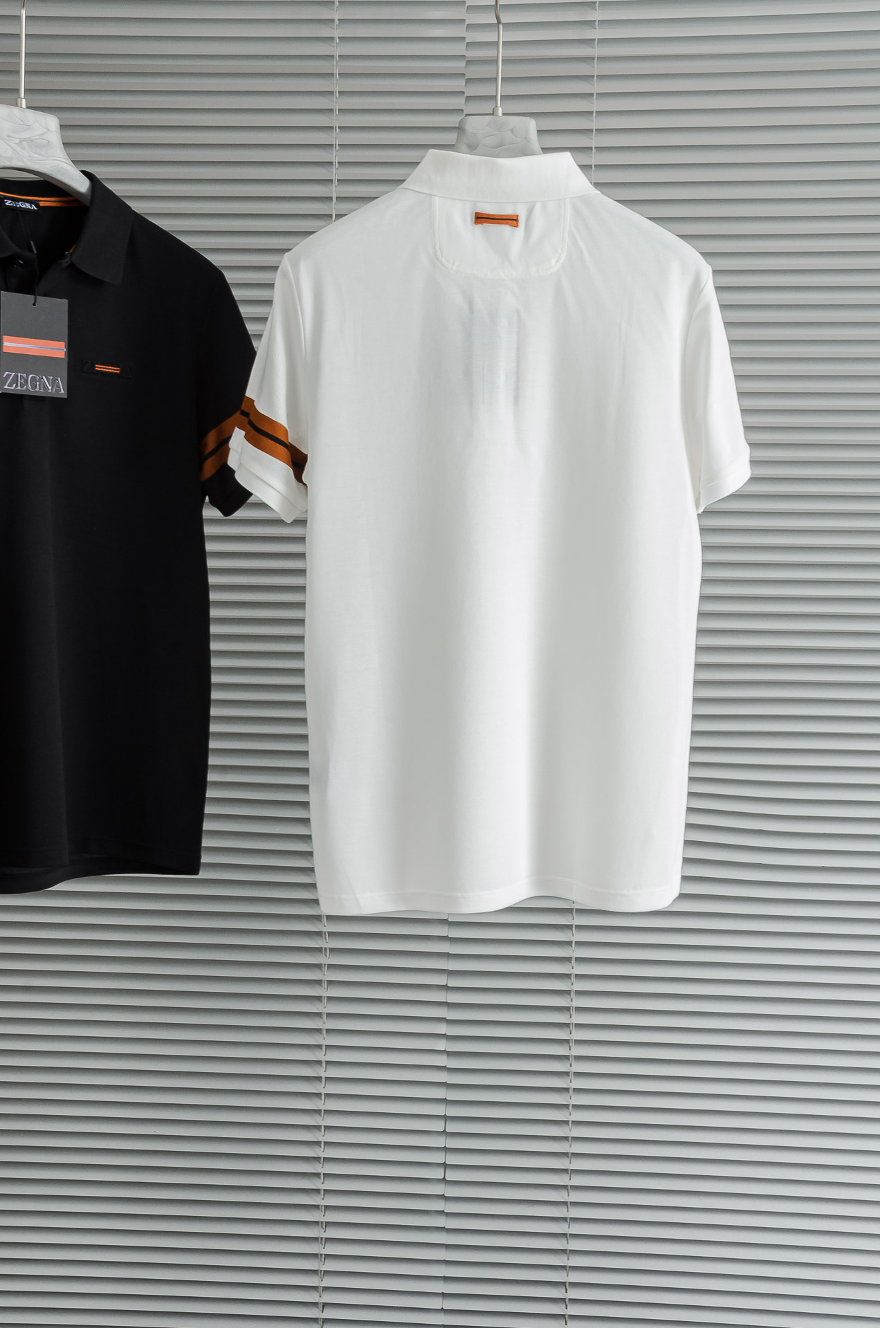 Zeg#＊na 杰/尼/亚 2025//男士商务休闲纯色翻领短袖POLO衫#客供进口100%珠地棉面料，