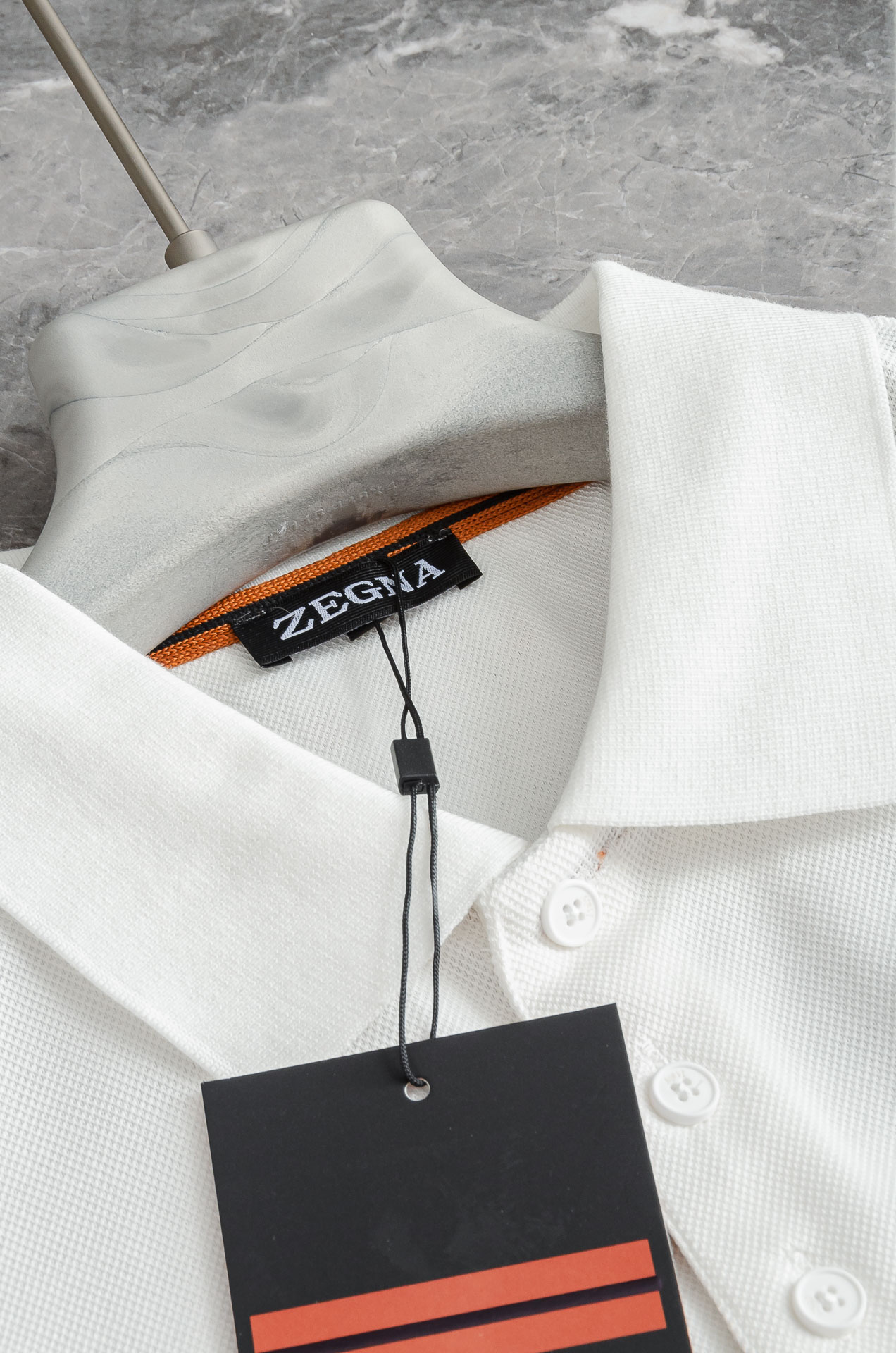 Zeg#＊na 杰/尼/亚 2025//男士商务休闲纯色翻领短袖POLO衫#客供进口100%珠地棉面料，