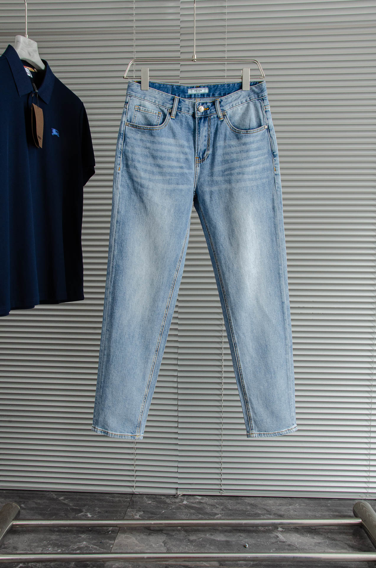 Prada Men's Fashion Straight-Leg Jeans - Light Wash Denim, Sizes 30-38 2 o 1iram8vln1s3erb3m04bnr1eqk0