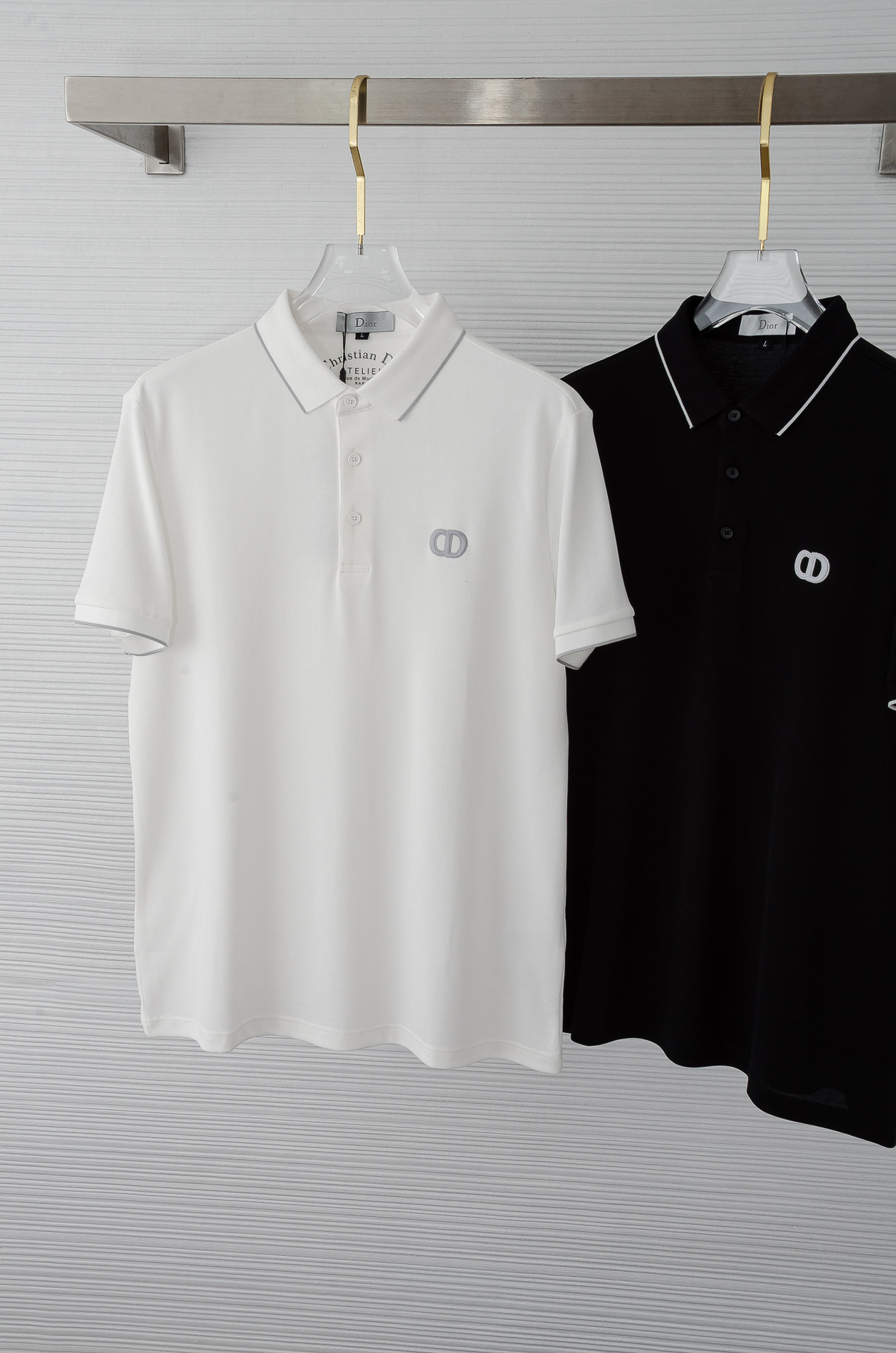 Di#* or 2025//男士商务休闲纯色翻领短袖POLO衫#客供进口100%珠地棉面料，甄选上等长绒