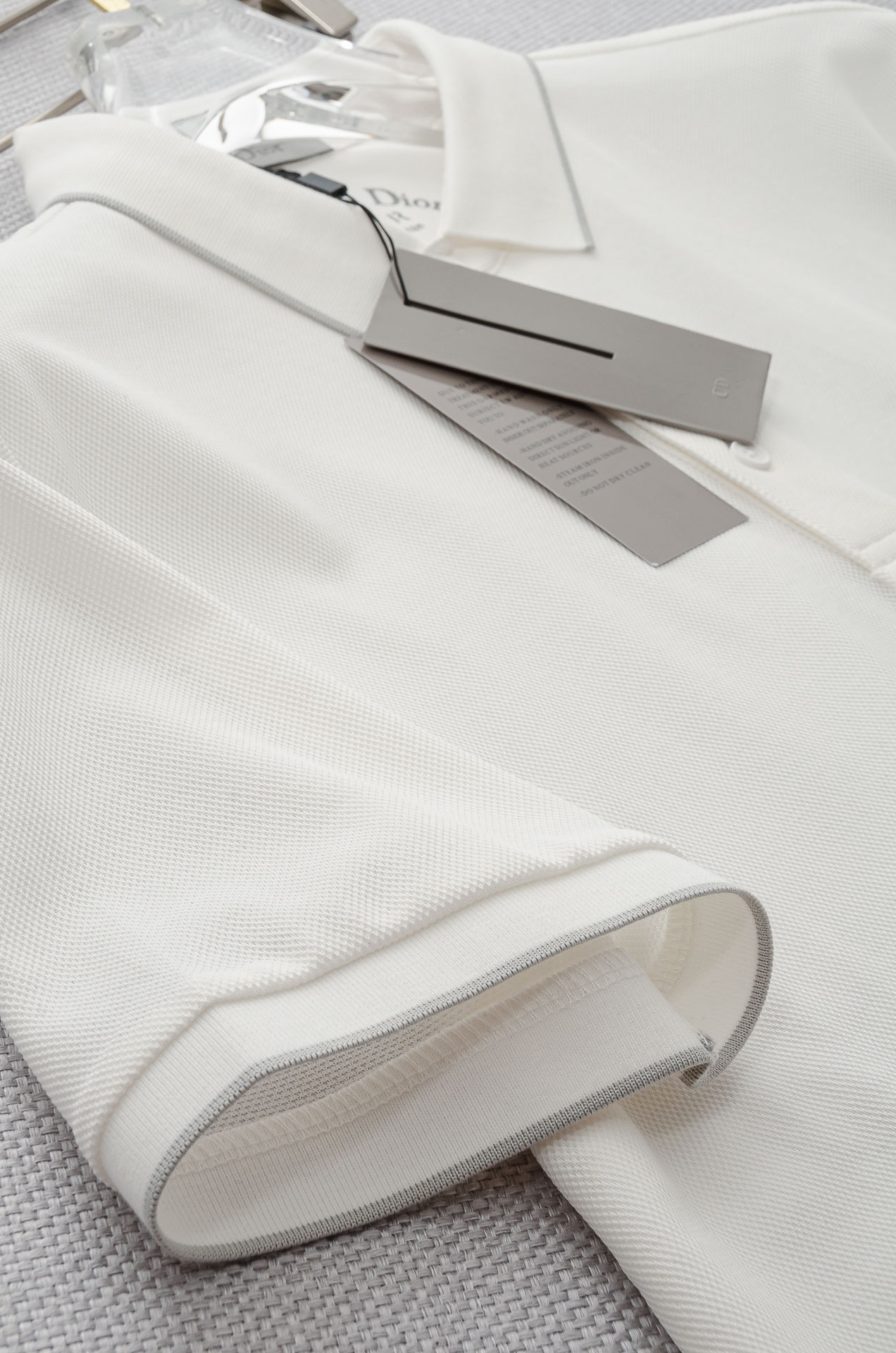 Di#* or 2025//男士商务休闲纯色翻领短袖POLO衫#客供进口100%珠地棉面料，甄选上等长绒