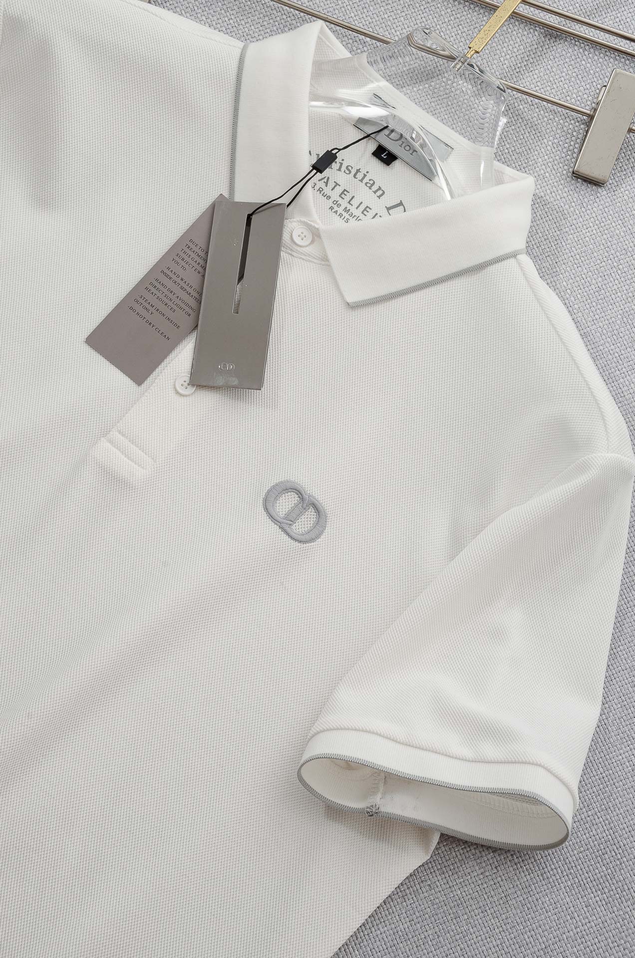 Di#* or 2025//男士商务休闲纯色翻领短袖POLO衫#客供进口100%珠地棉面料，甄选上等长绒