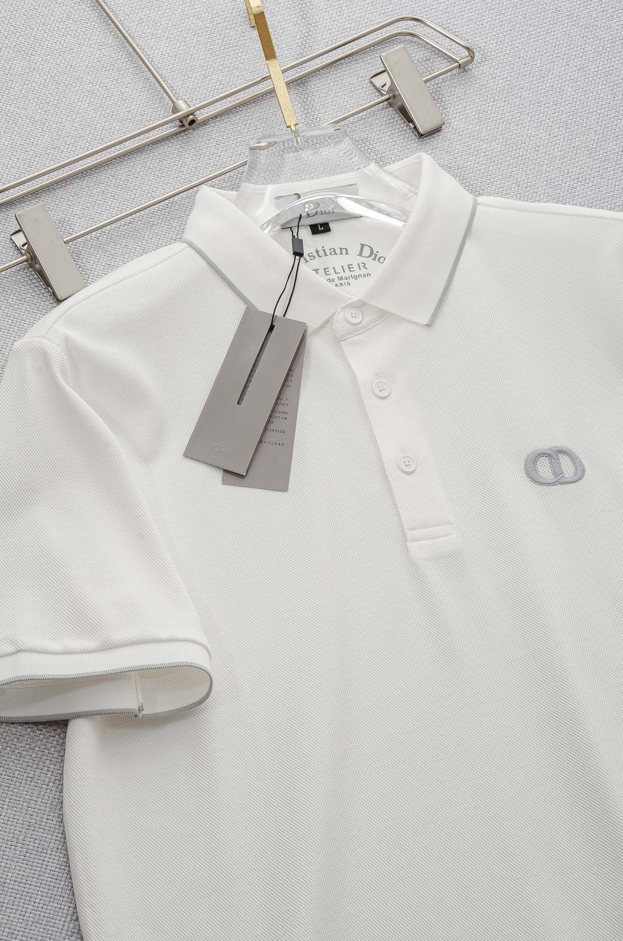 Di#* or 2025//男士商务休闲纯色翻领短袖POLO衫#客供进口100%珠地棉面料，甄选上等长绒