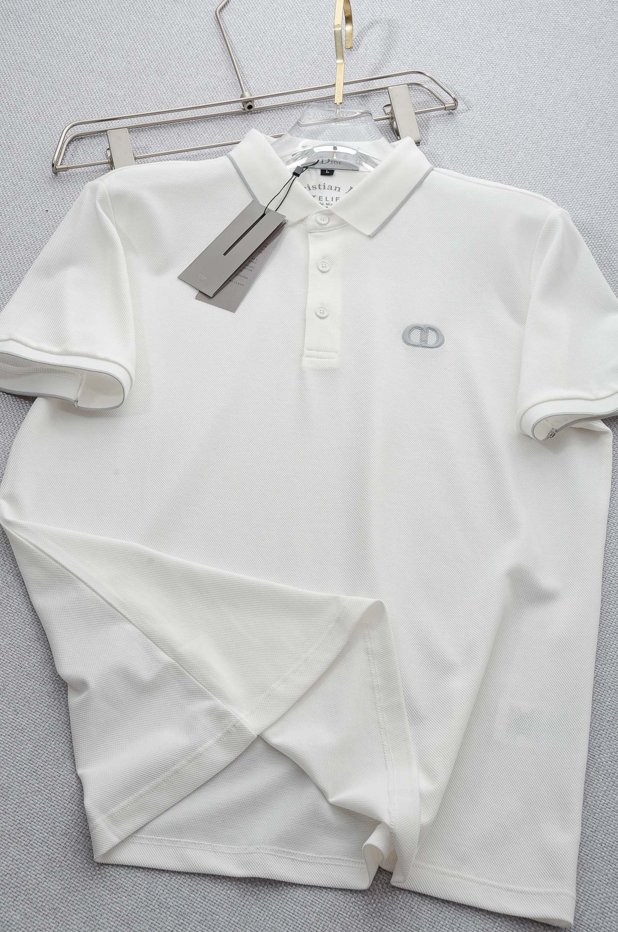 Di#* or 2025//男士商务休闲纯色翻领短袖POLO衫#客供进口100%珠地棉面料，甄选上等长绒