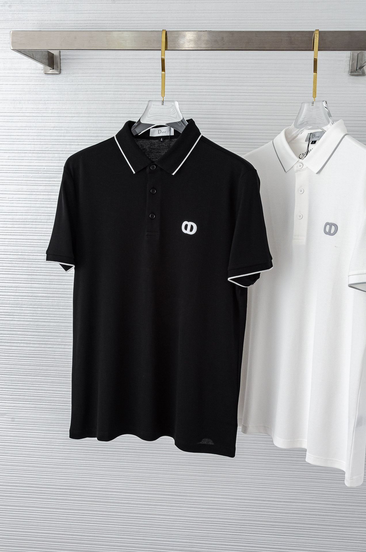Di#* or 2025//男士商务休闲纯色翻领短袖POLO衫#客供进口100%珠地棉面料，甄选上等长绒