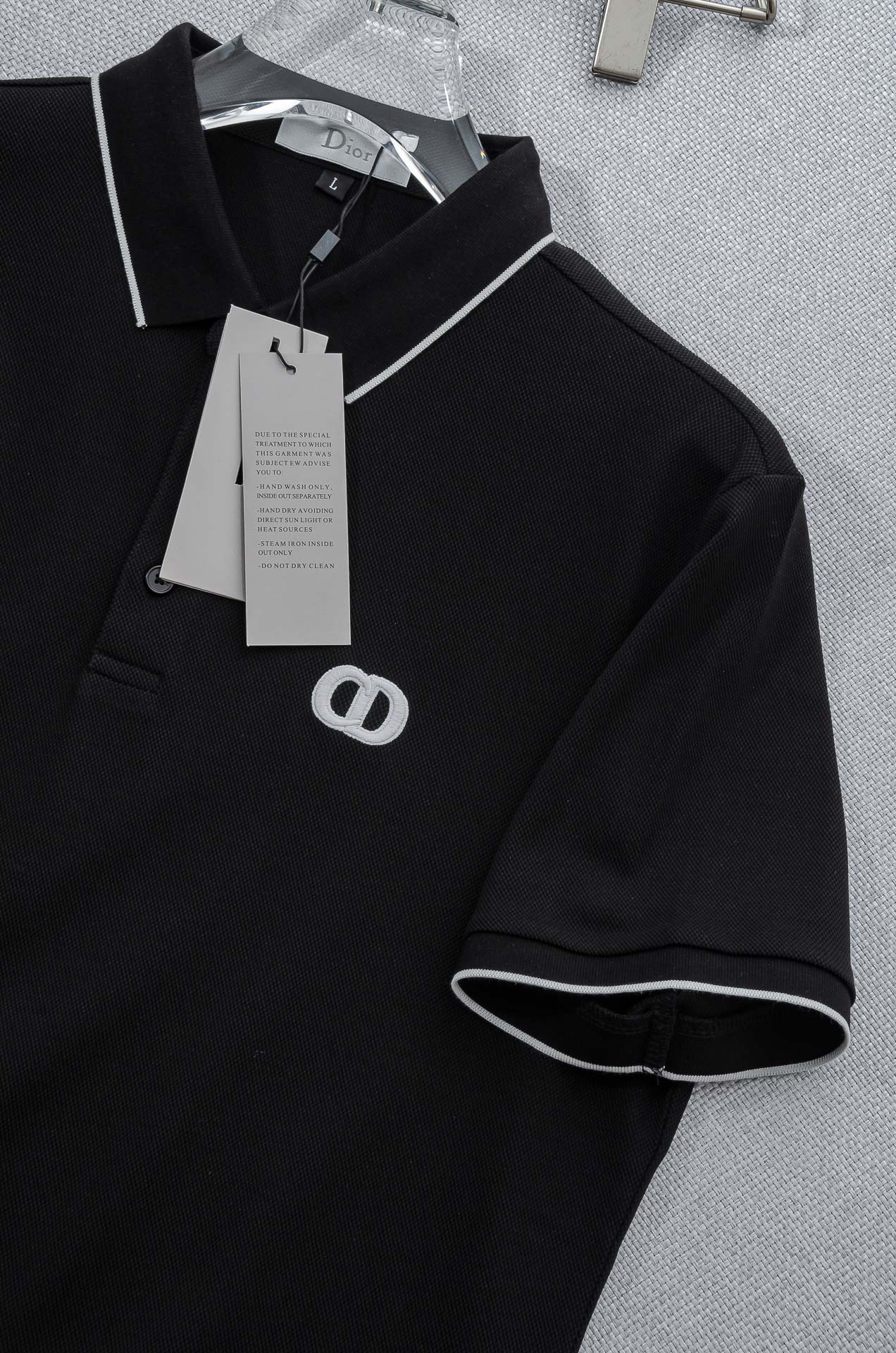 Di#* or 2025//男士商务休闲纯色翻领短袖POLO衫#客供进口100%珠地棉面料，甄选上等长绒