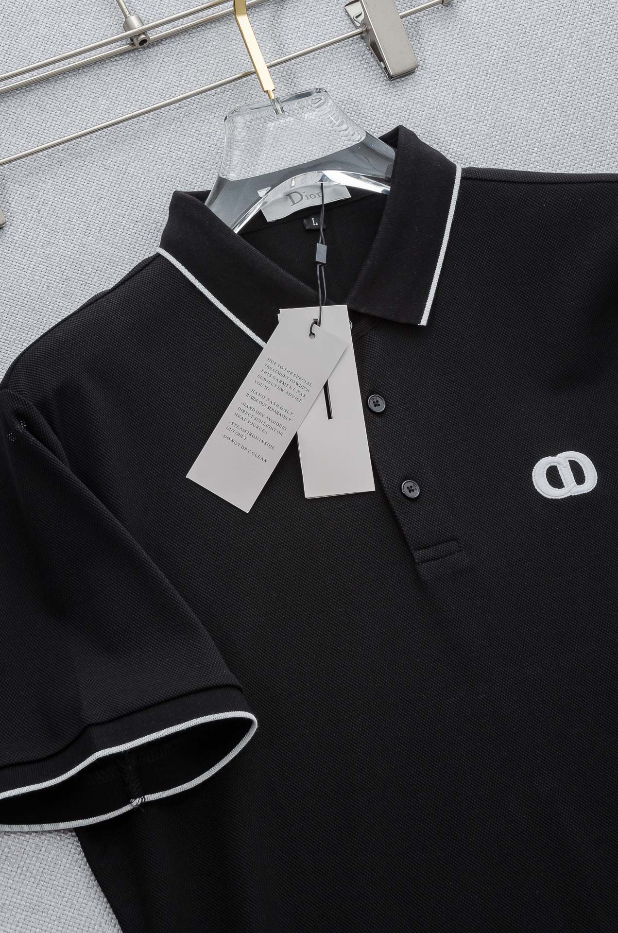 Di#* or 2025//男士商务休闲纯色翻领短袖POLO衫#客供进口100%珠地棉面料，甄选上等长绒
