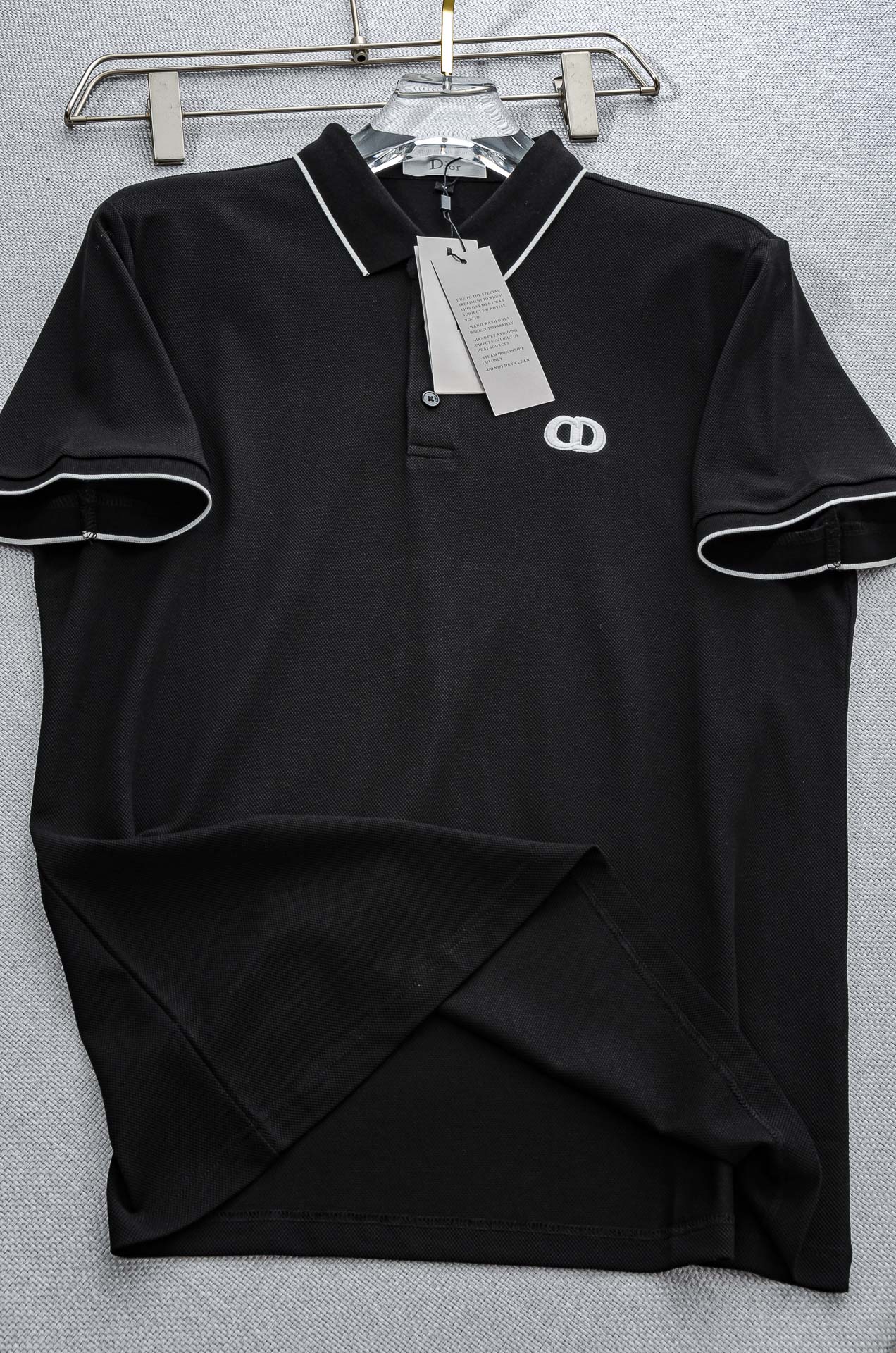 Di#* or 2025//男士商务休闲纯色翻领短袖POLO衫#客供进口100%珠地棉面料，甄选上等长绒