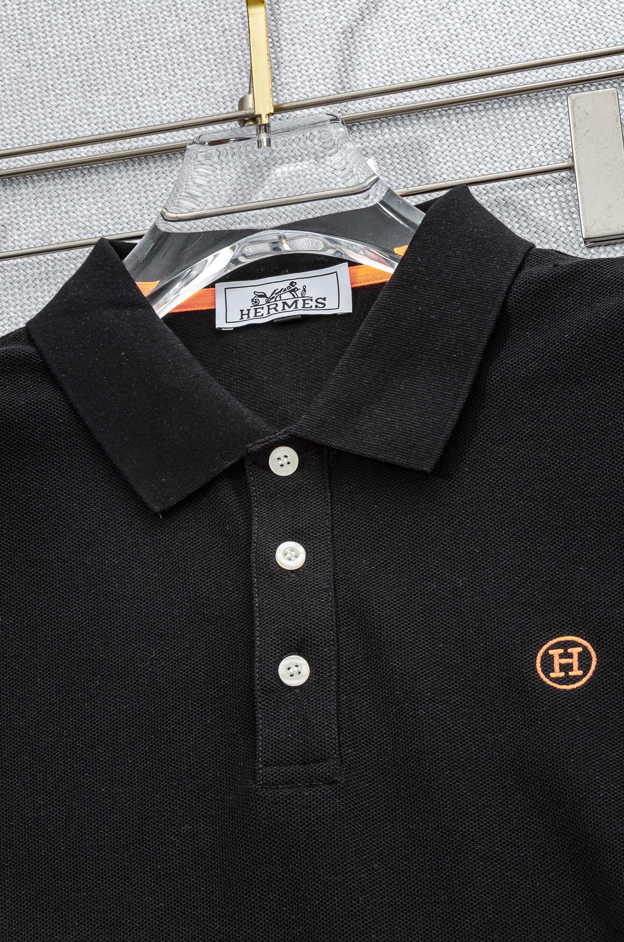 

 H家 2025//男士商务休闲纯色翻领短袖POLO衫#客供进口100%珠地棉面料，甄选上等长绒棉花