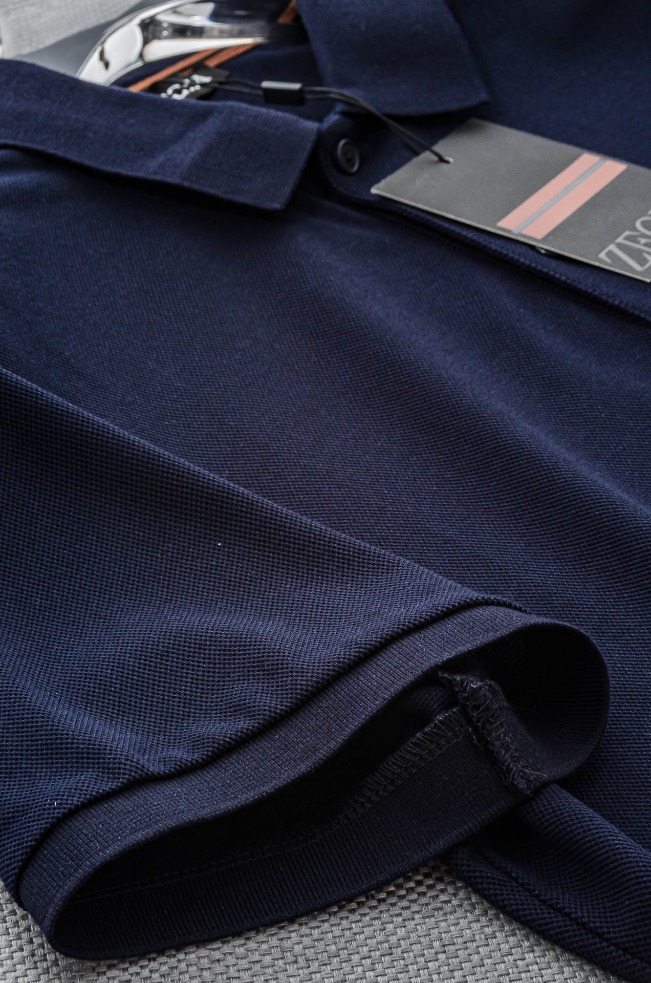 Zeg#* na 杰尼亚2025//男士商务休闲纯色翻领短袖POLO衫#客供进口100%珠地棉面料，甄选