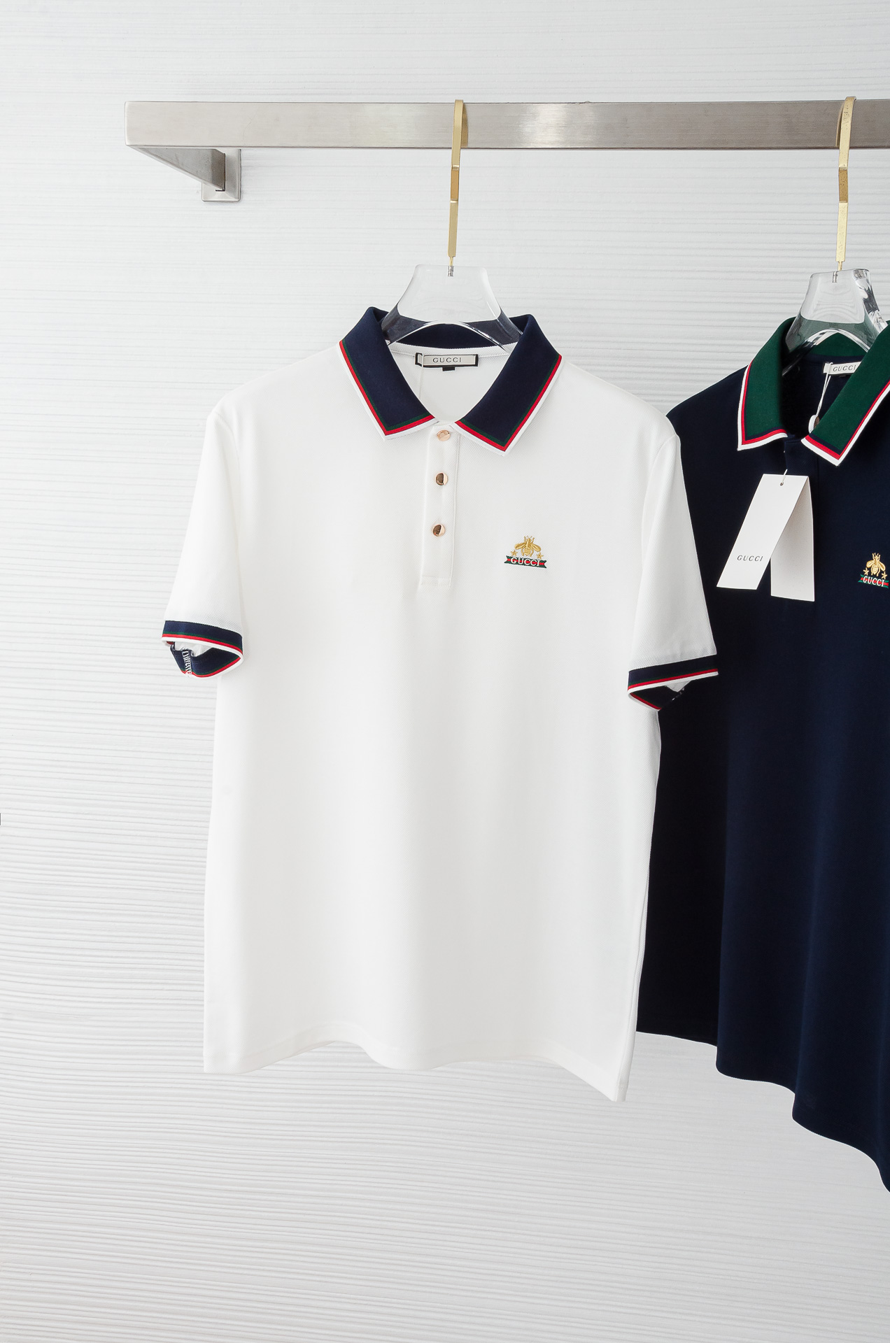 Gucc#* i2025//男士商务休闲纯色翻领短袖POLO衫#客供进口100%珠地棉面料，甄选上等长绒