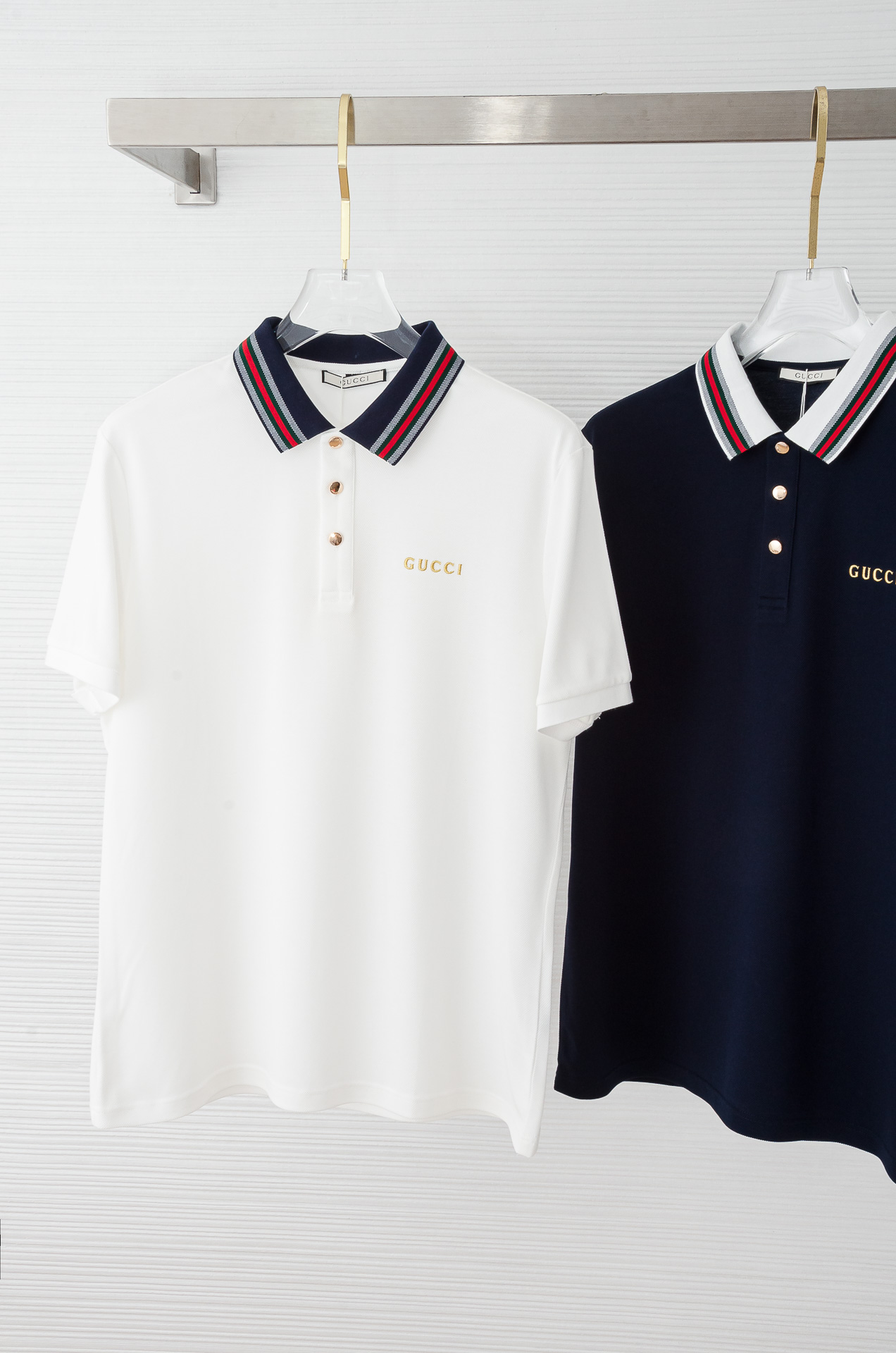 Gucc#* i2025//男士商务休闲纯色翻领短袖POLO衫#客供进口100%珠地棉面料，甄选上等长绒