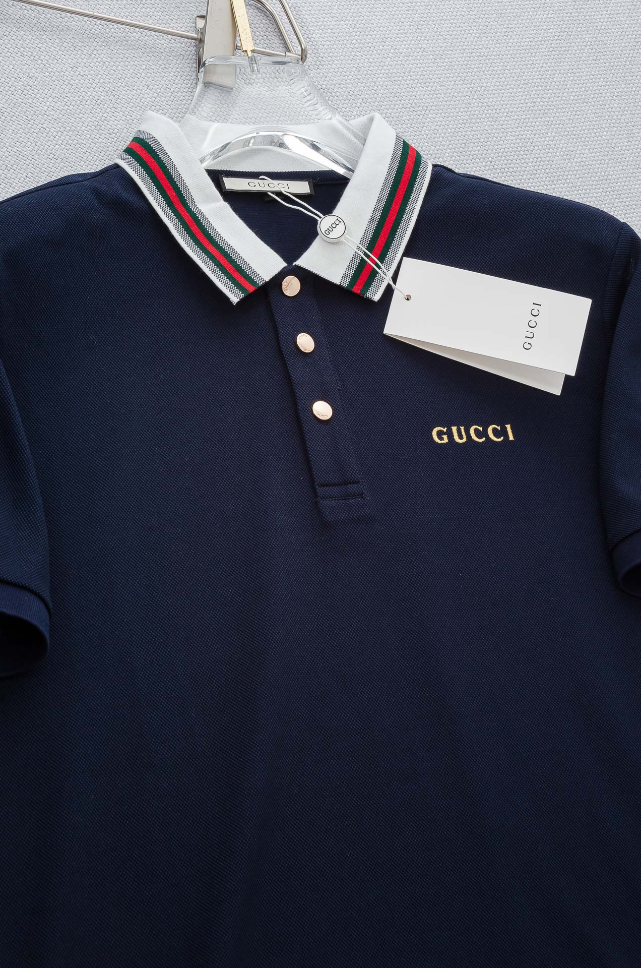 Gucc#* i2025//男士商务休闲纯色翻领短袖POLO衫#客供进口100%珠地棉面料，甄选上等长绒
