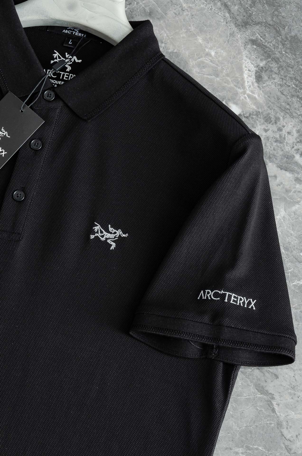 ARC#* TERYX 鸟牌 2026//男士商务休闲纯色翻领短袖POLO衫#客供进口100%珠地棉面料
