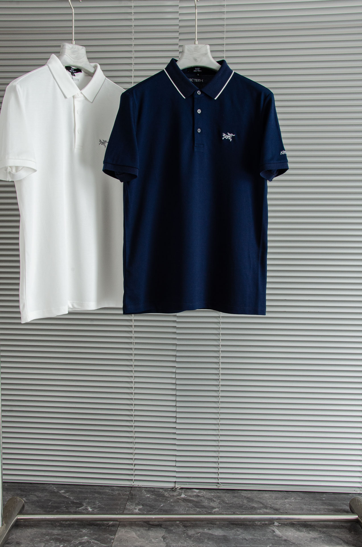 ARC#* TERYX 鸟牌 2025//男士商务休闲纯色翻领短袖POLO衫#客供进口100%珠地棉面料