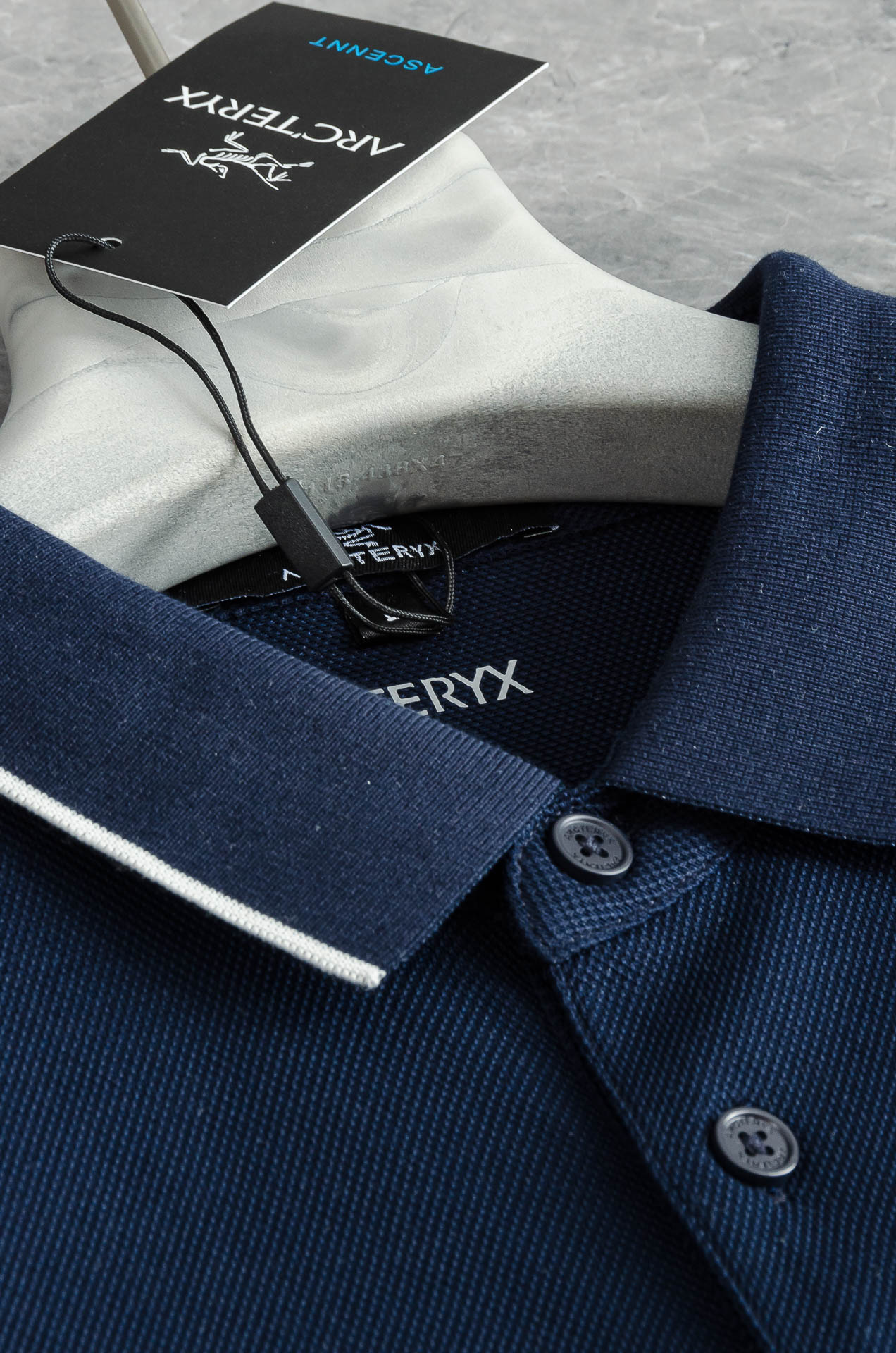 ARC#* TERYX 鸟牌 2025//男士商务休闲纯色翻领短袖POLO衫#客供进口100%珠地棉面料