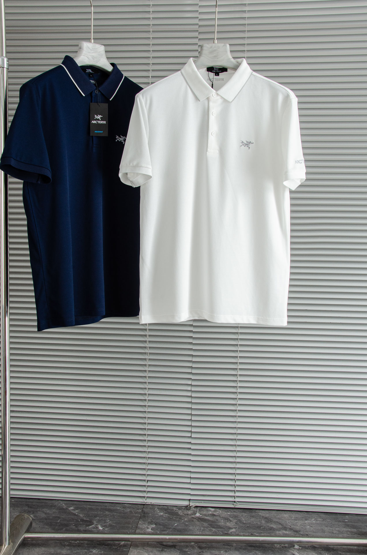 ARC#* TERYX 鸟牌 2025//男士商务休闲纯色翻领短袖POLO衫#客供进口100%珠地棉面料