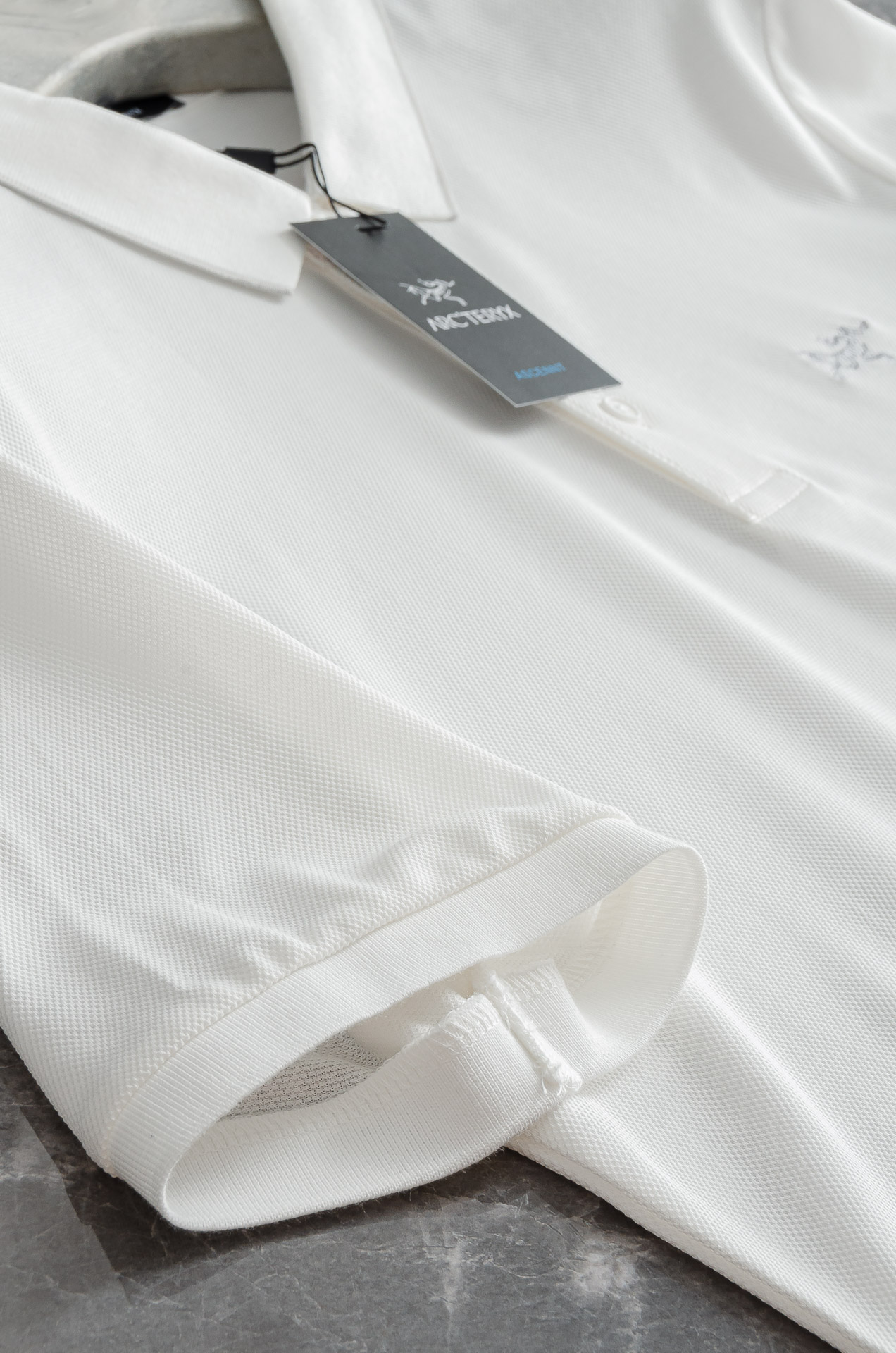 ARC#* TERYX 鸟牌 2025//男士商务休闲纯色翻领短袖POLO衫#客供进口100%珠地棉面料