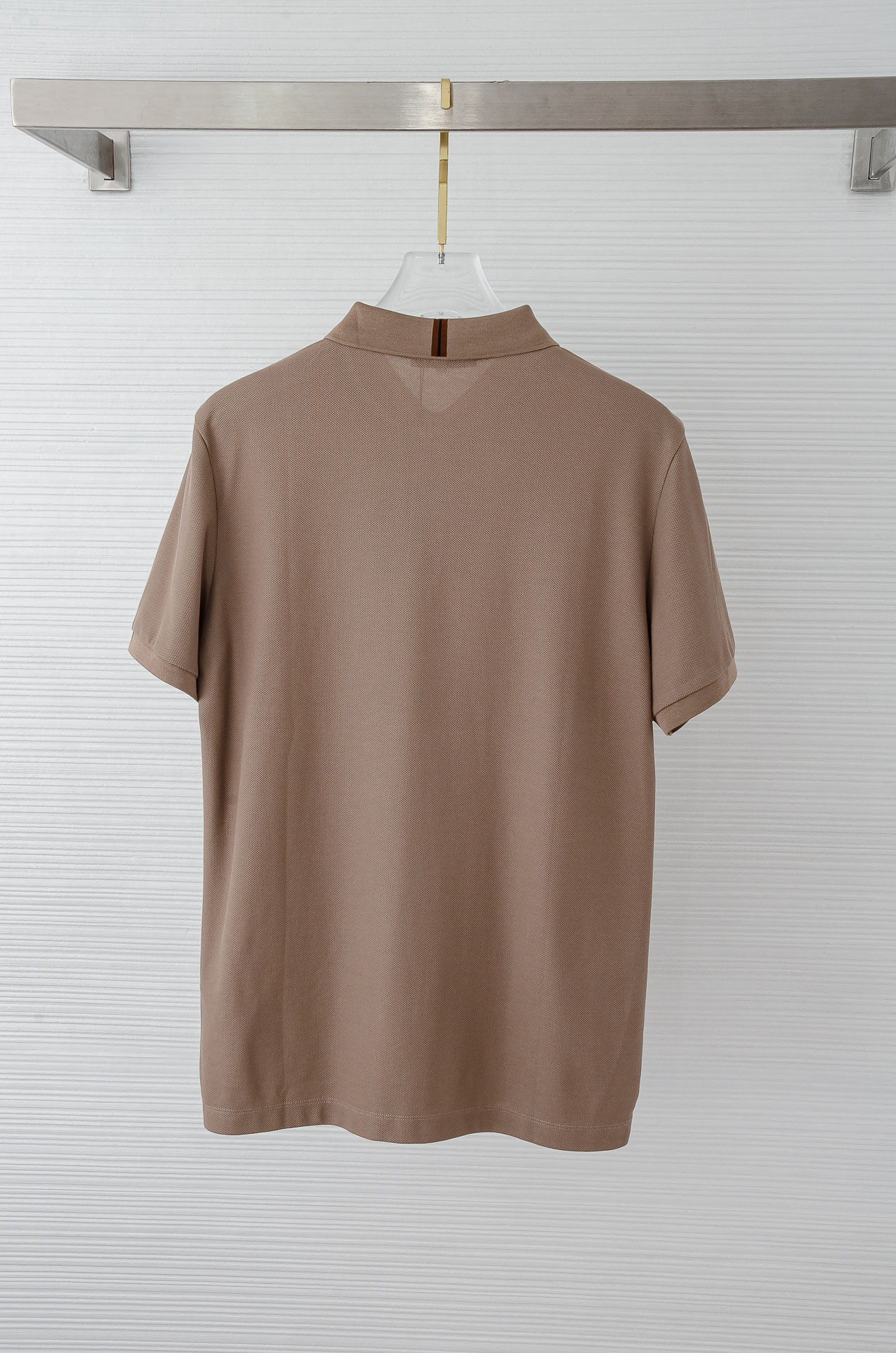 zeg#* an 杰/尼/亚2025SS六角蜂窝状珠地纹路肌理进口Pima匹马长绒棉（棉中贵族）定织罗纹