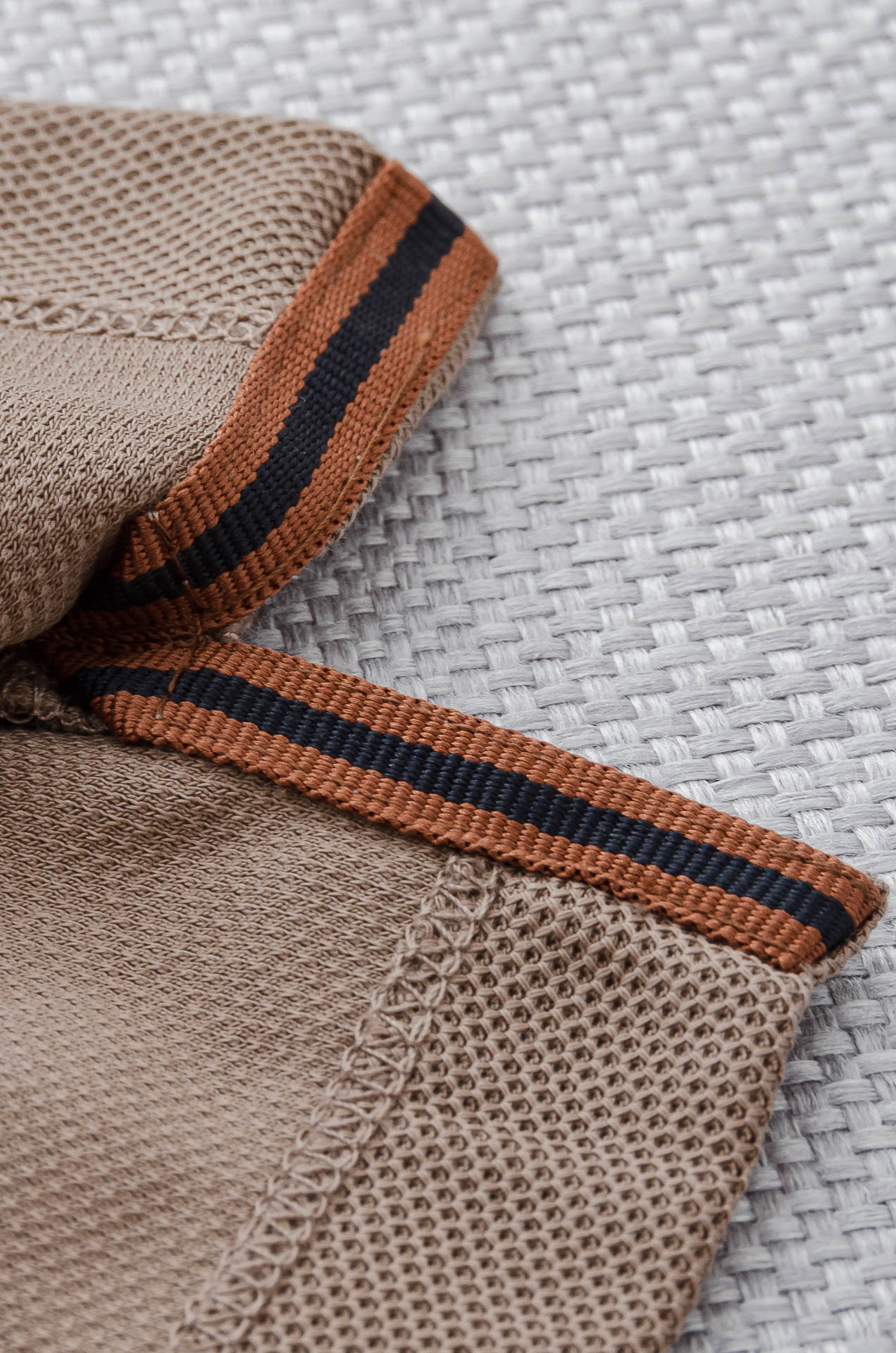 zeg#* an 杰/尼/亚2025SS六角蜂窝状珠地纹路肌理进口Pima匹马长绒棉（棉中贵族）定织罗纹