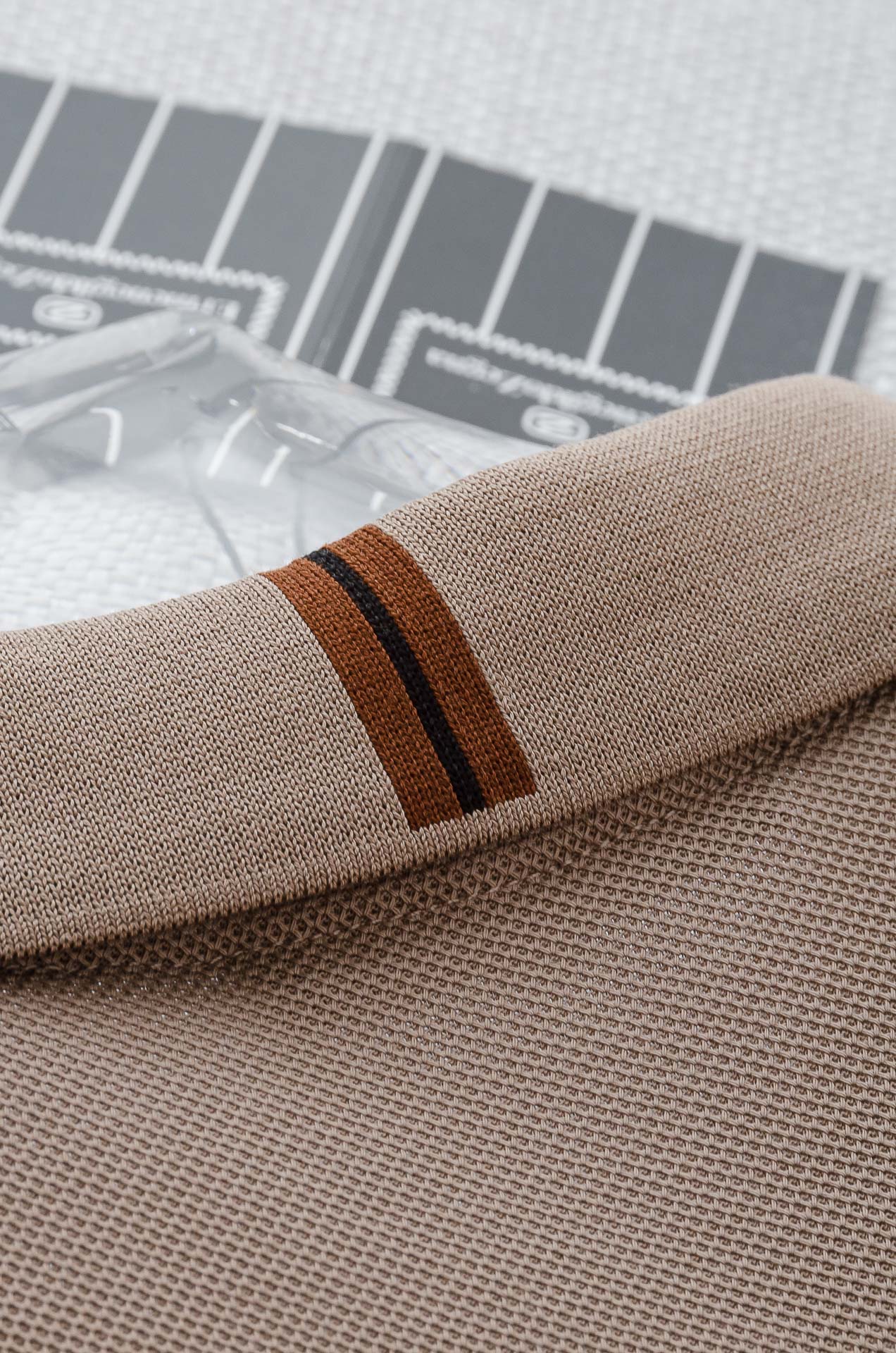 zeg#* an 杰/尼/亚2025SS六角蜂窝状珠地纹路肌理进口Pima匹马长绒棉（棉中贵族）定织罗纹