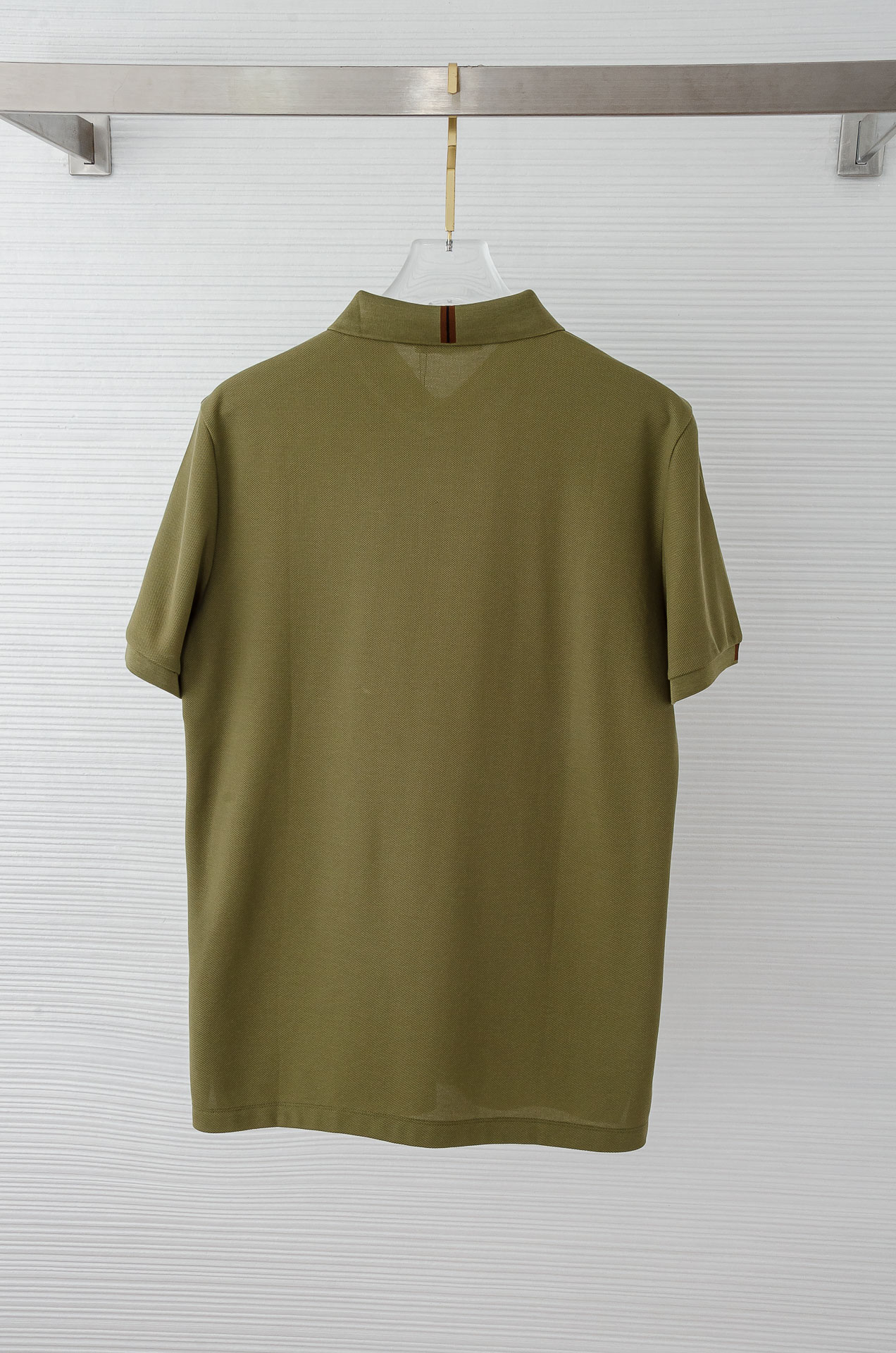 zeg#* an 杰/尼/亚2025SS六角蜂窝状珠地纹路肌理进口Pima匹马长绒棉（棉中贵族）定织罗纹