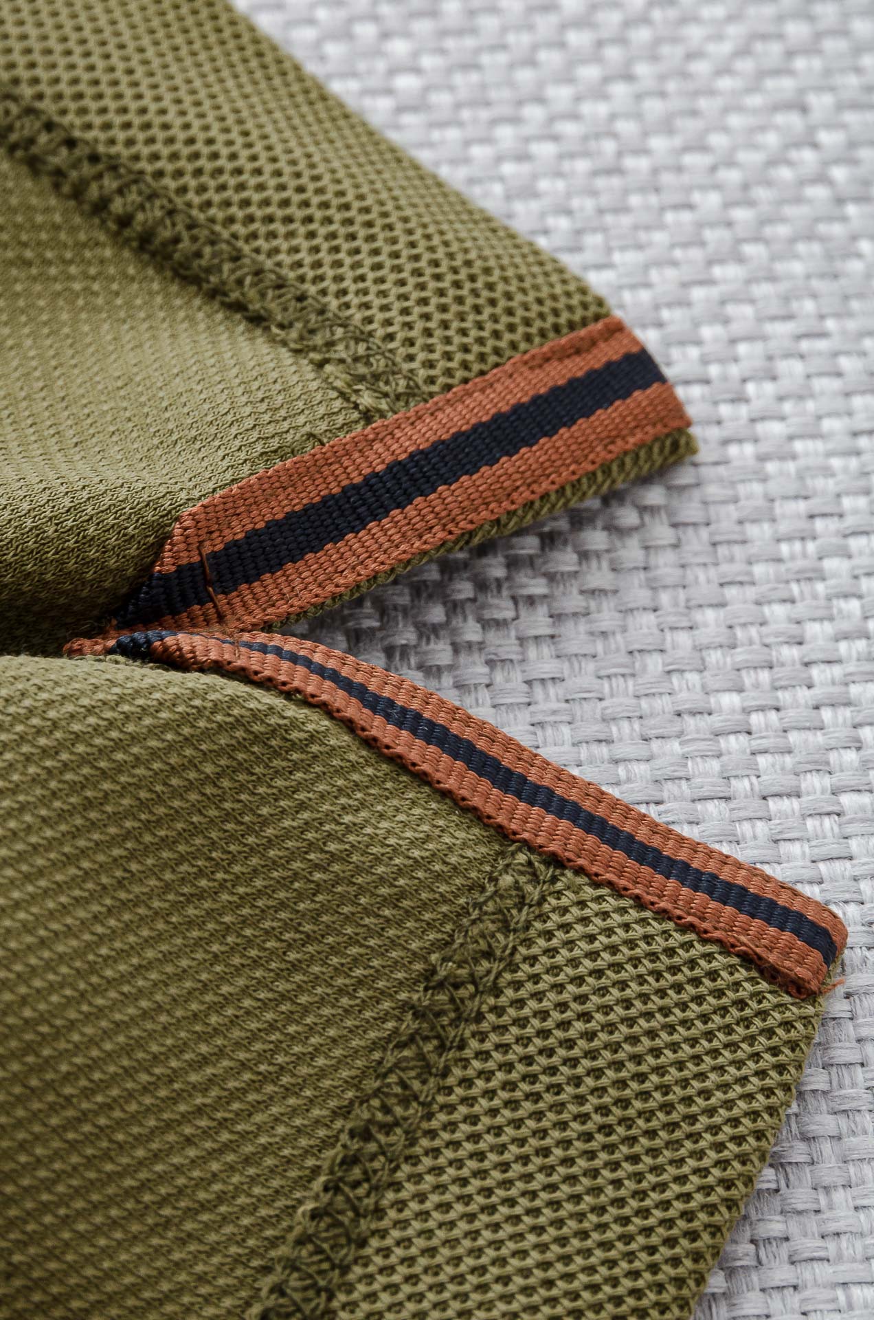 zeg#* an 杰/尼/亚2025SS六角蜂窝状珠地纹路肌理进口Pima匹马长绒棉（棉中贵族）定织罗纹