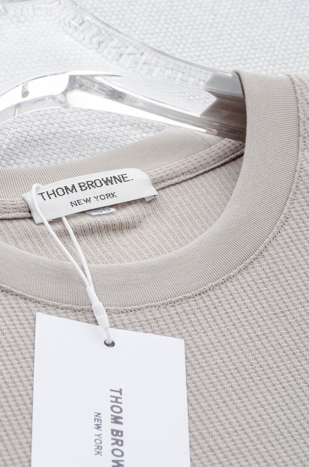 TB -2025ss 会呼吸的面料100%匹马棉胸前标志性装饰华夫格肌理感男士圆领短袖T恤衫#面料精选生