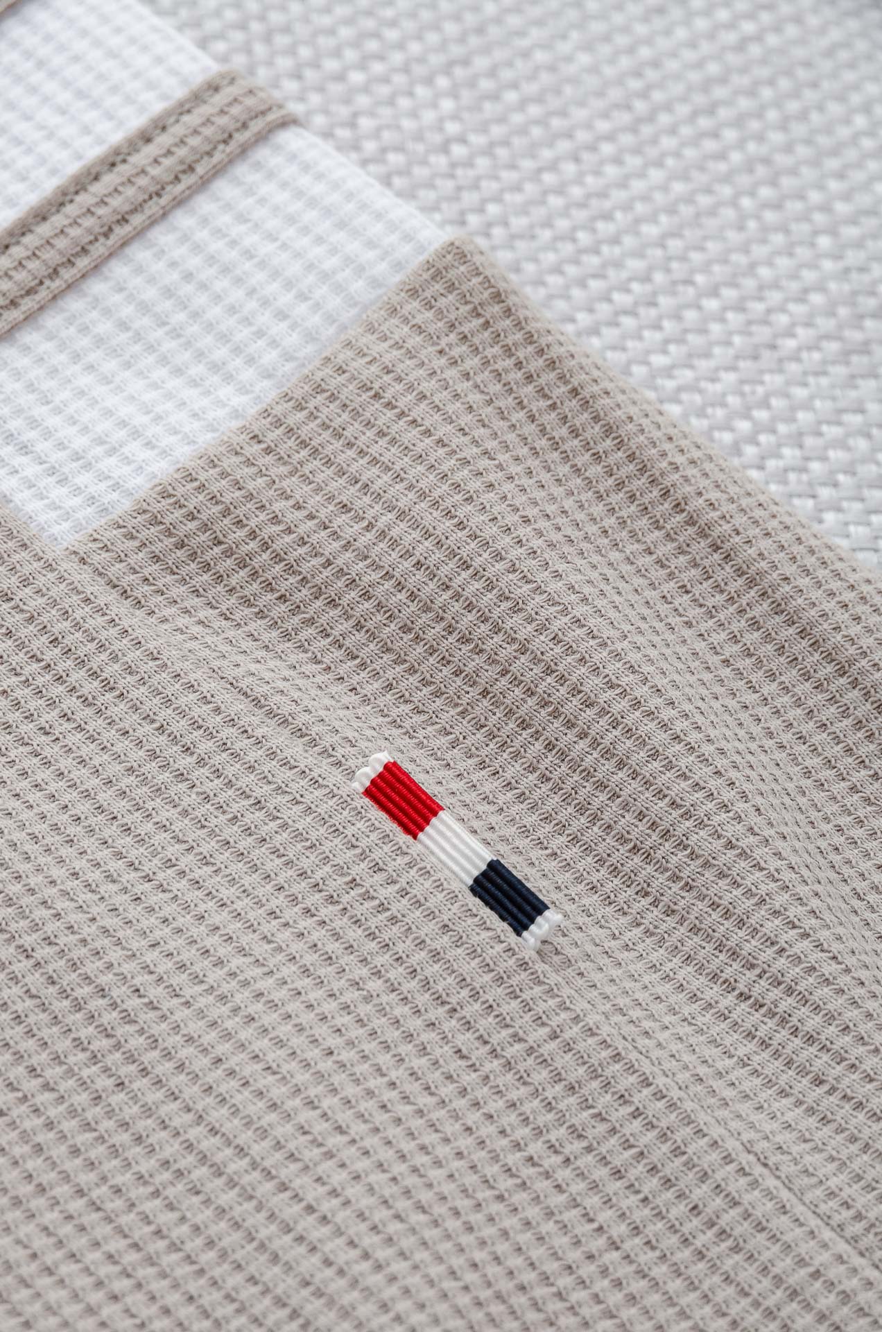 TB -2025ss 会呼吸的面料100%匹马棉胸前标志性装饰华夫格肌理感男士圆领短袖T恤衫#面料精选生