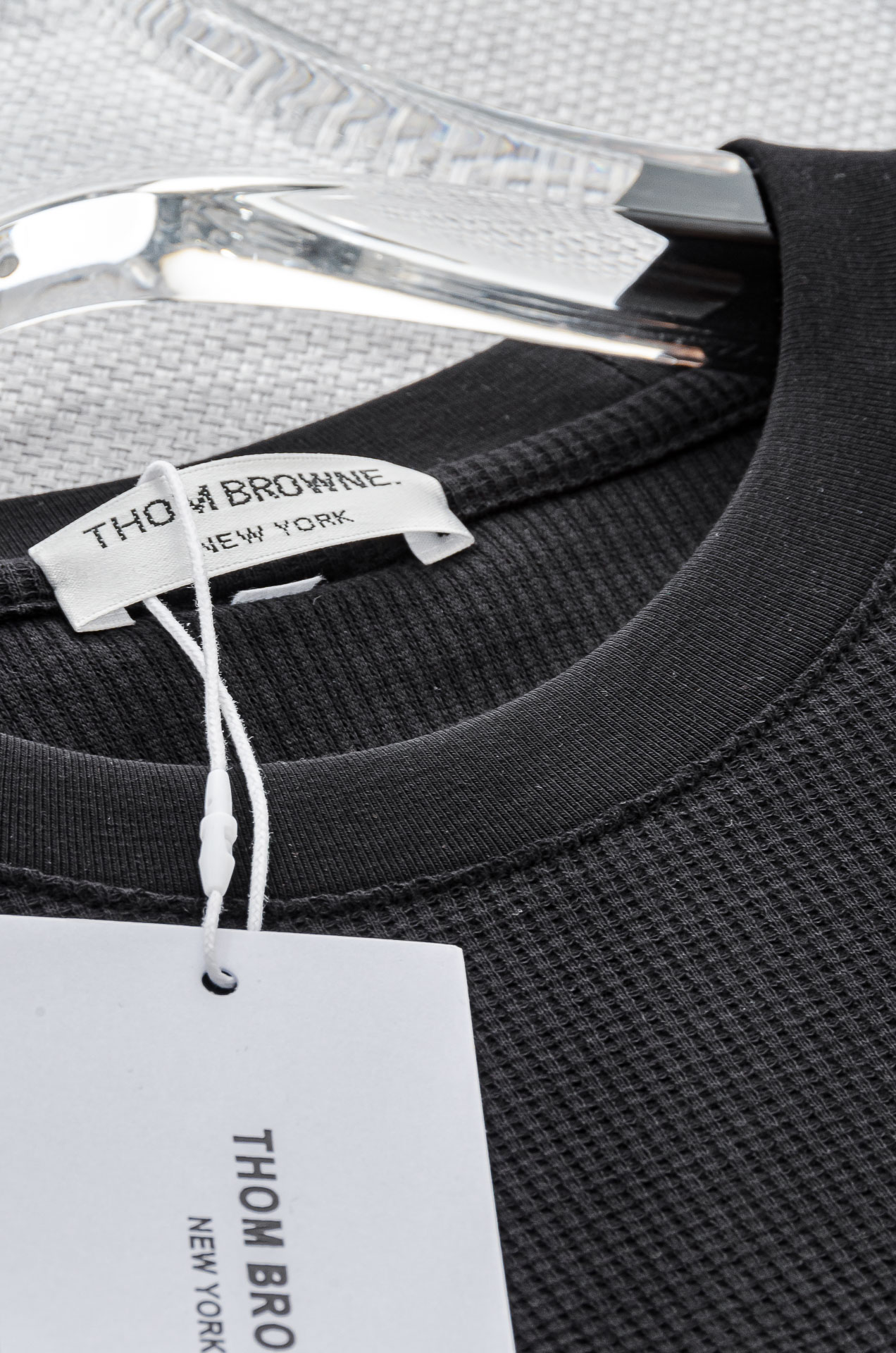 TB -2025ss 会呼吸的面料100%匹马棉胸前标志性装饰华夫格肌理感男士圆领短袖T恤衫#面料精选生