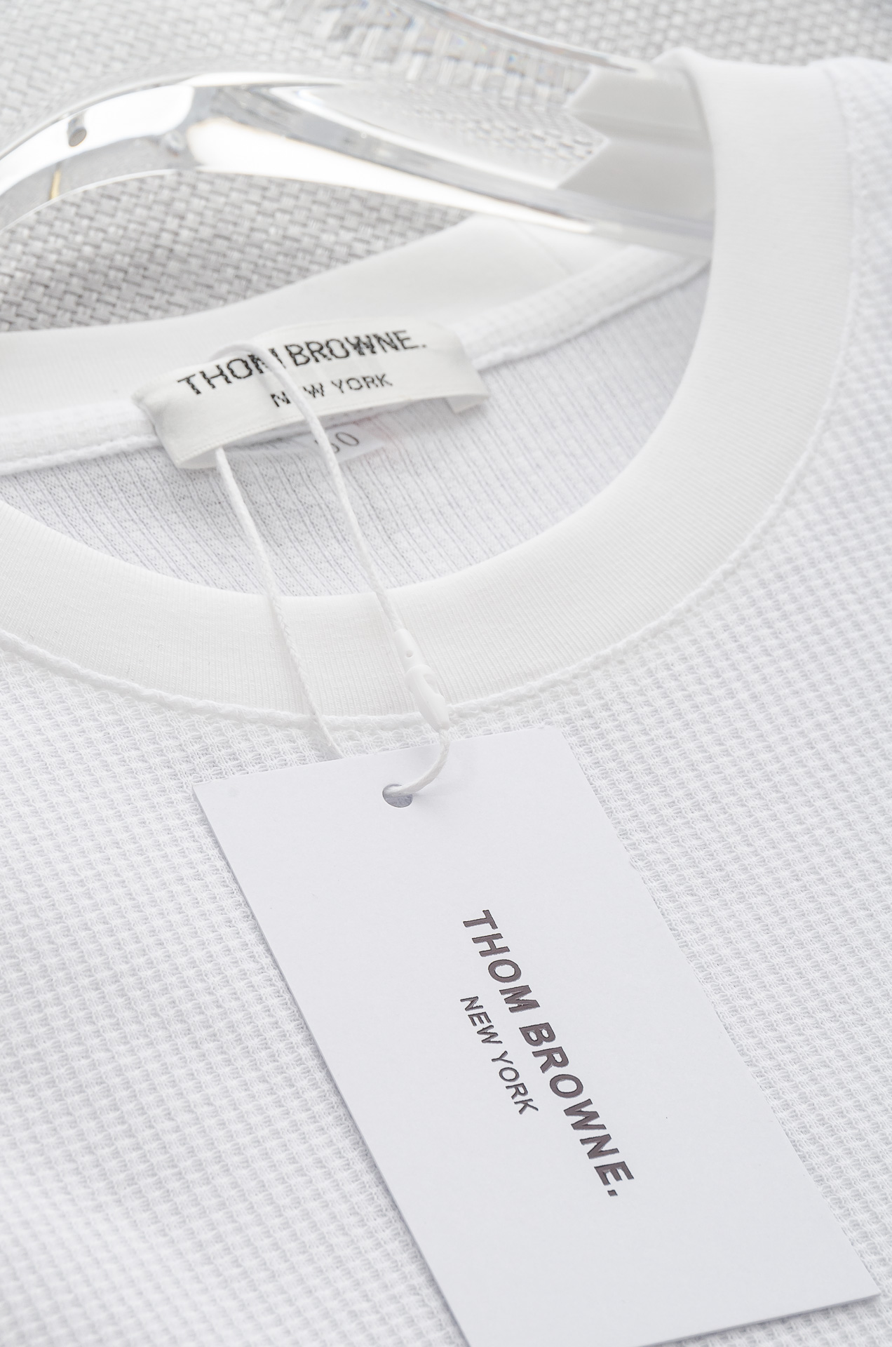 TB -2025ss 会呼吸的面料100%匹马棉胸前标志性装饰华夫格肌理感男士圆领短袖T恤衫#面料精选生