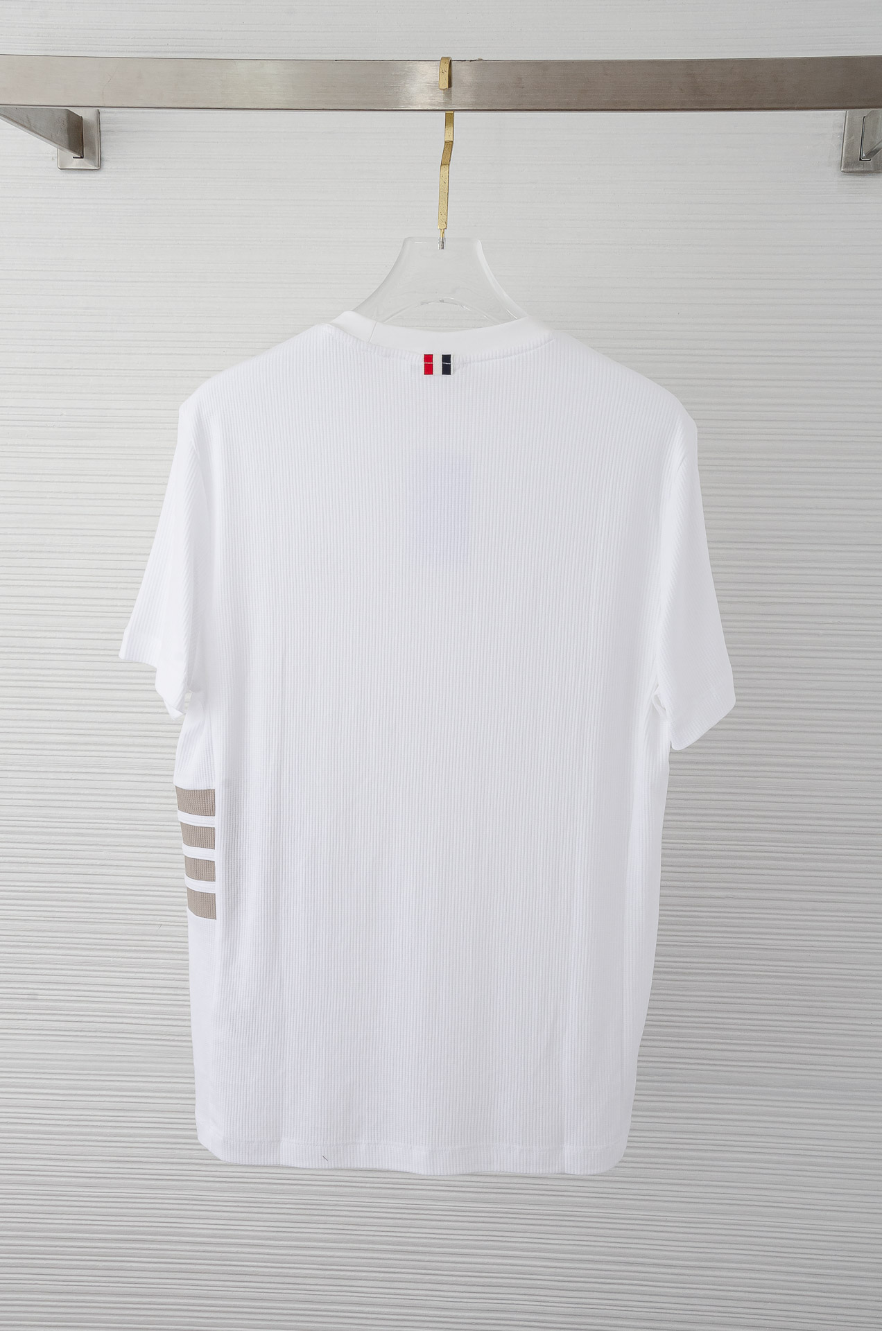 TB -2025ss 会呼吸的面料100%匹马棉胸前标志性装饰华夫格肌理感男士圆领短袖T恤衫#面料精选生