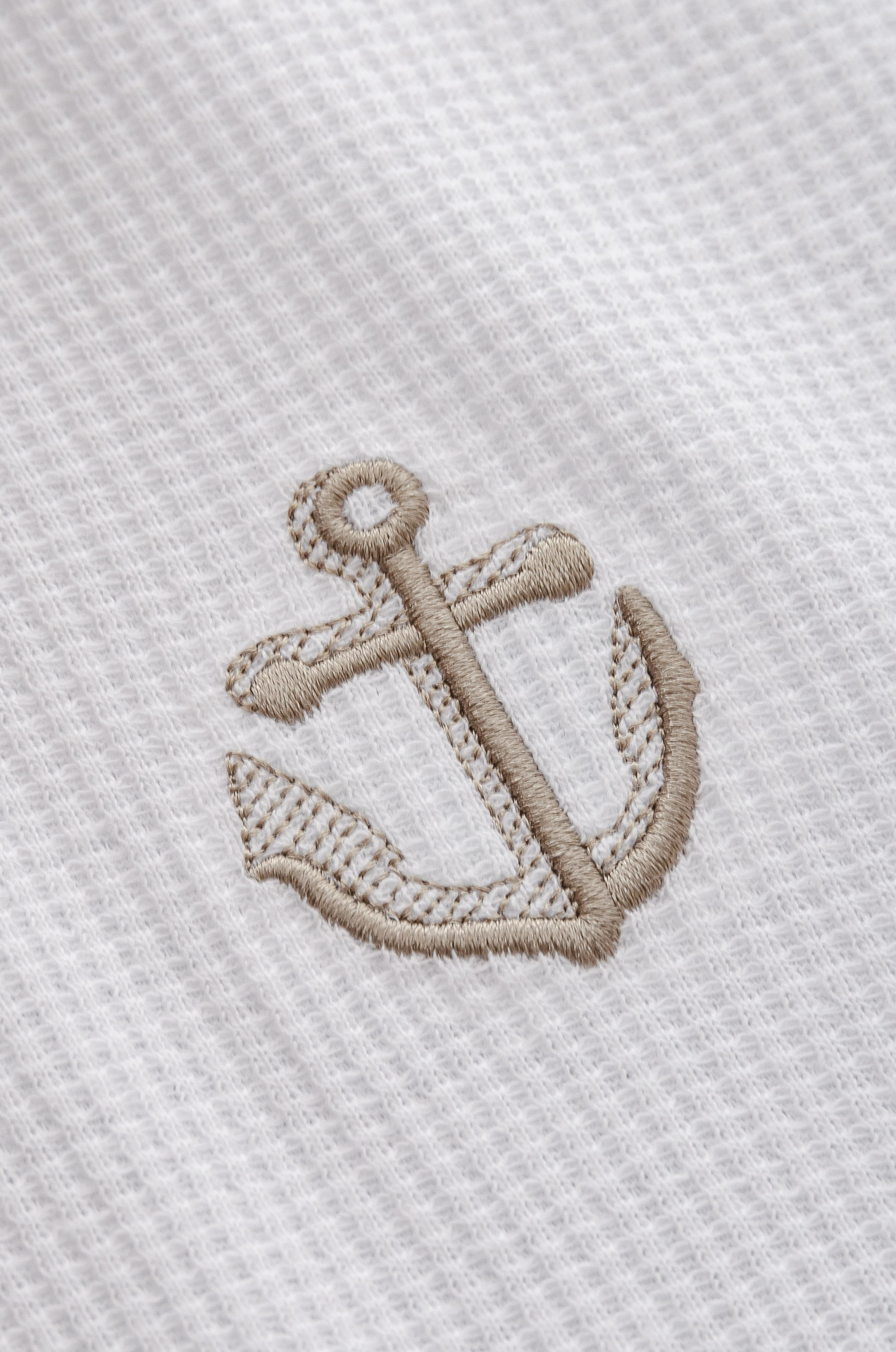 TB -2025ss 会呼吸的面料100%匹马棉胸前标志性装饰华夫格肌理感男士圆领短袖T恤衫#面料精选生