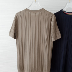 巴宝莉BURBERRY 2025ss春夏新品 男士针织圆领短袖衫!采用纤维超细与高弹的伊力特纱线织造而 巴宝莉BURBERRY 2025ss春夏新品 男士针织圆领短袖衫!采用纤维超细与高弹的伊力特纱线织造而