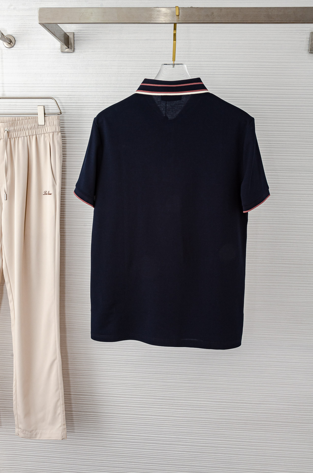 蒙口 MONC#* LER 2025//男士商务休闲纯色翻领短袖POLO衫#客供进口100%珠地棉面料，