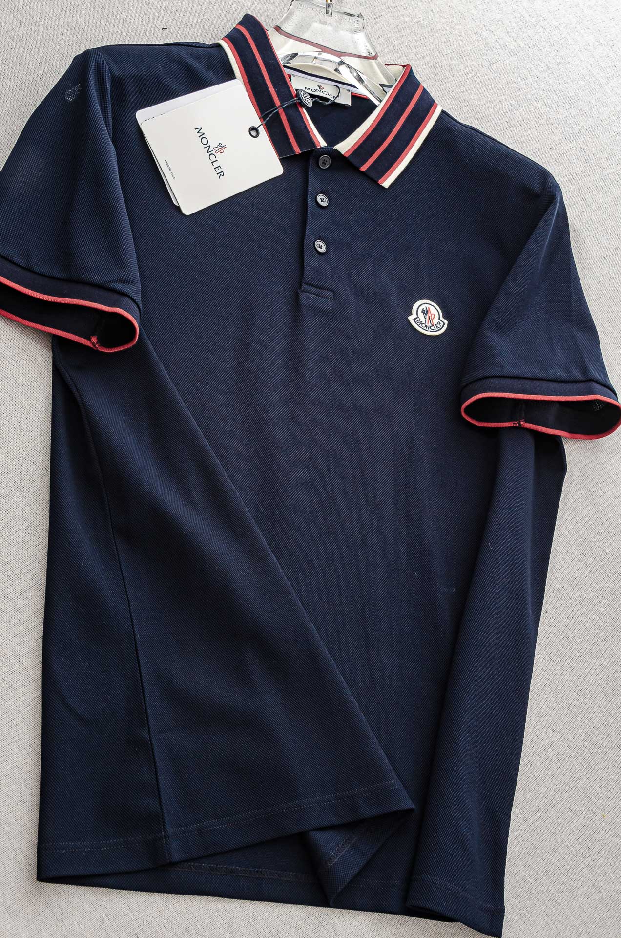 蒙口 MONC#* LER 2025//男士商务休闲纯色翻领短袖POLO衫#客供进口100%珠地棉面料，