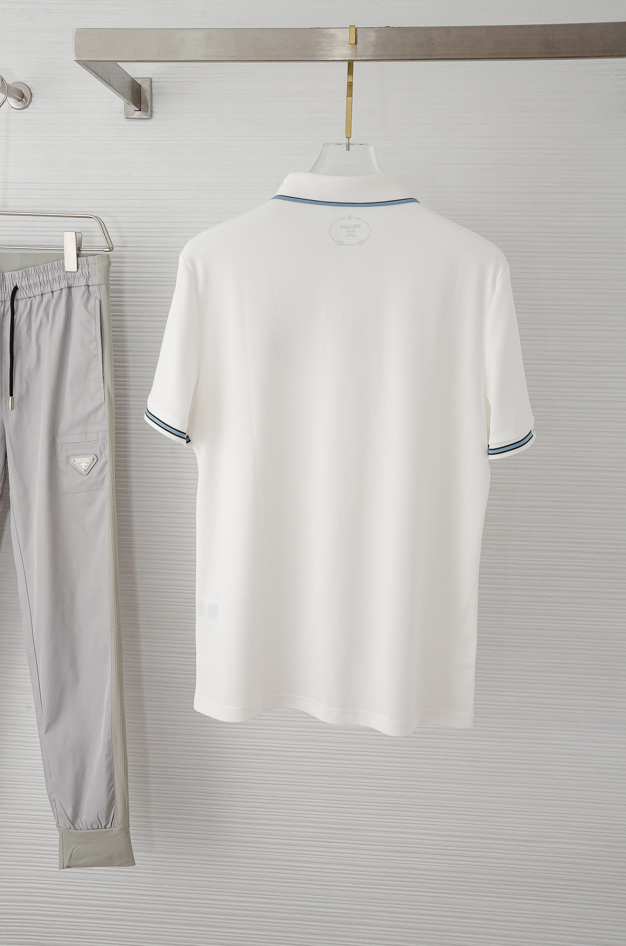 PRA#* DA 普拉#达2025//男士商务休闲纯色翻领短袖POLO衫#客供进口100%珠地棉面料，甄