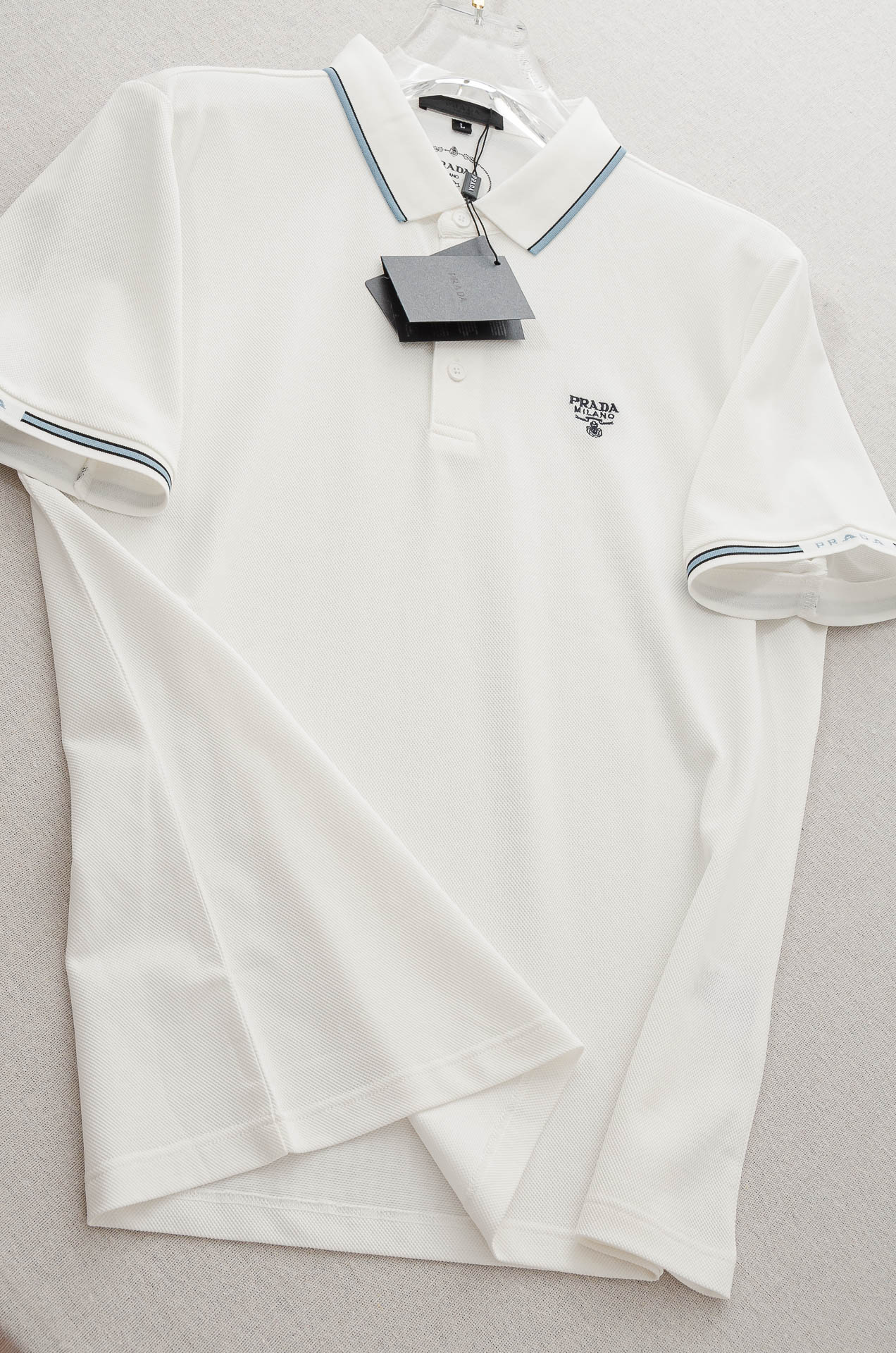 PRA#* DA 普拉#达2025//男士商务休闲纯色翻领短袖POLO衫#客供进口100%珠地棉面料，甄
