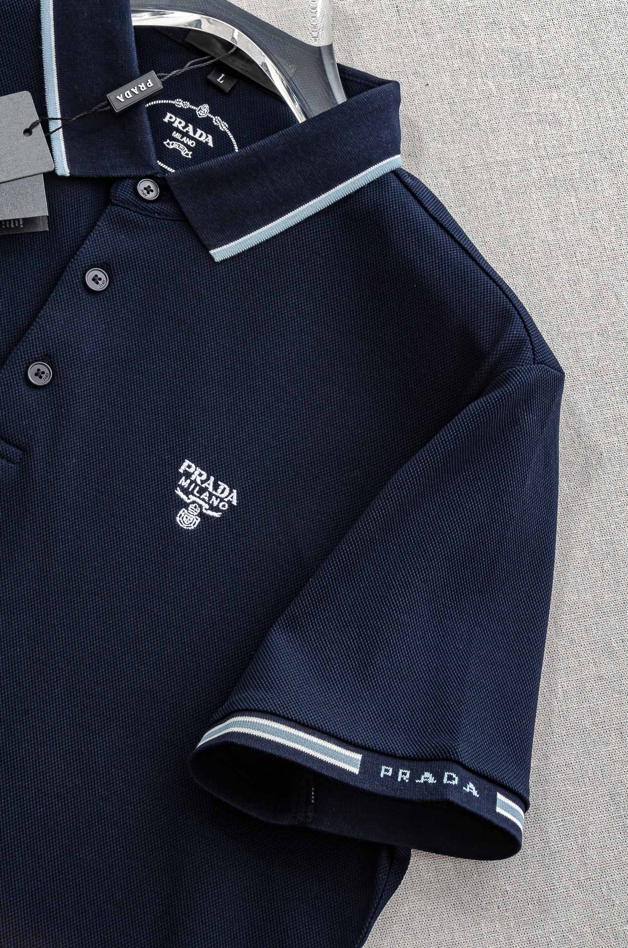 PRA#* DA 普拉#达2025//男士商务休闲纯色翻领短袖POLO衫#客供进口100%珠地棉面料，甄