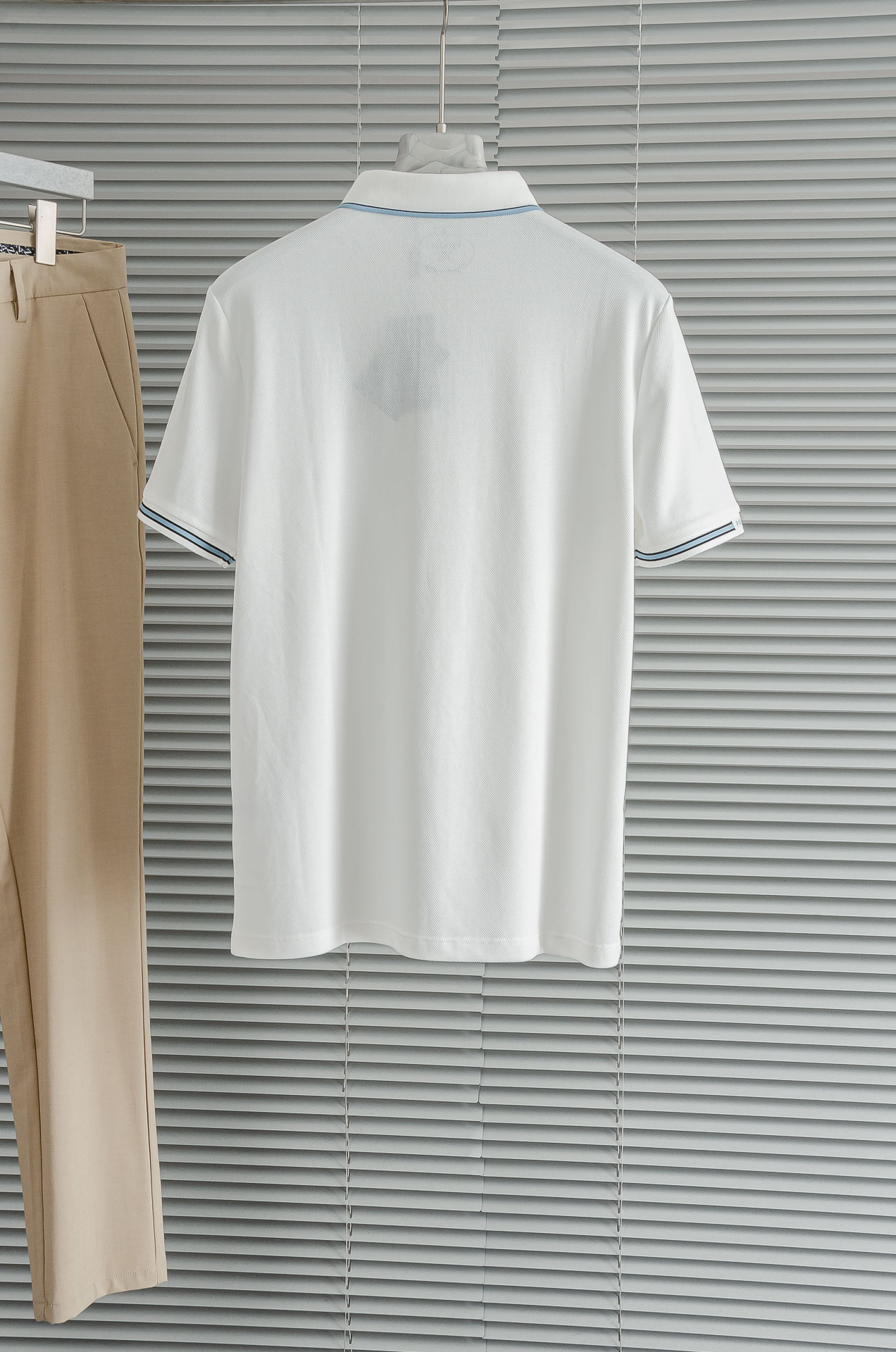 PRAD#A 普拉#达2025//男士商务休闲纯色翻领短袖POLO衫#客供进口100%珠地棉面料，甄选上