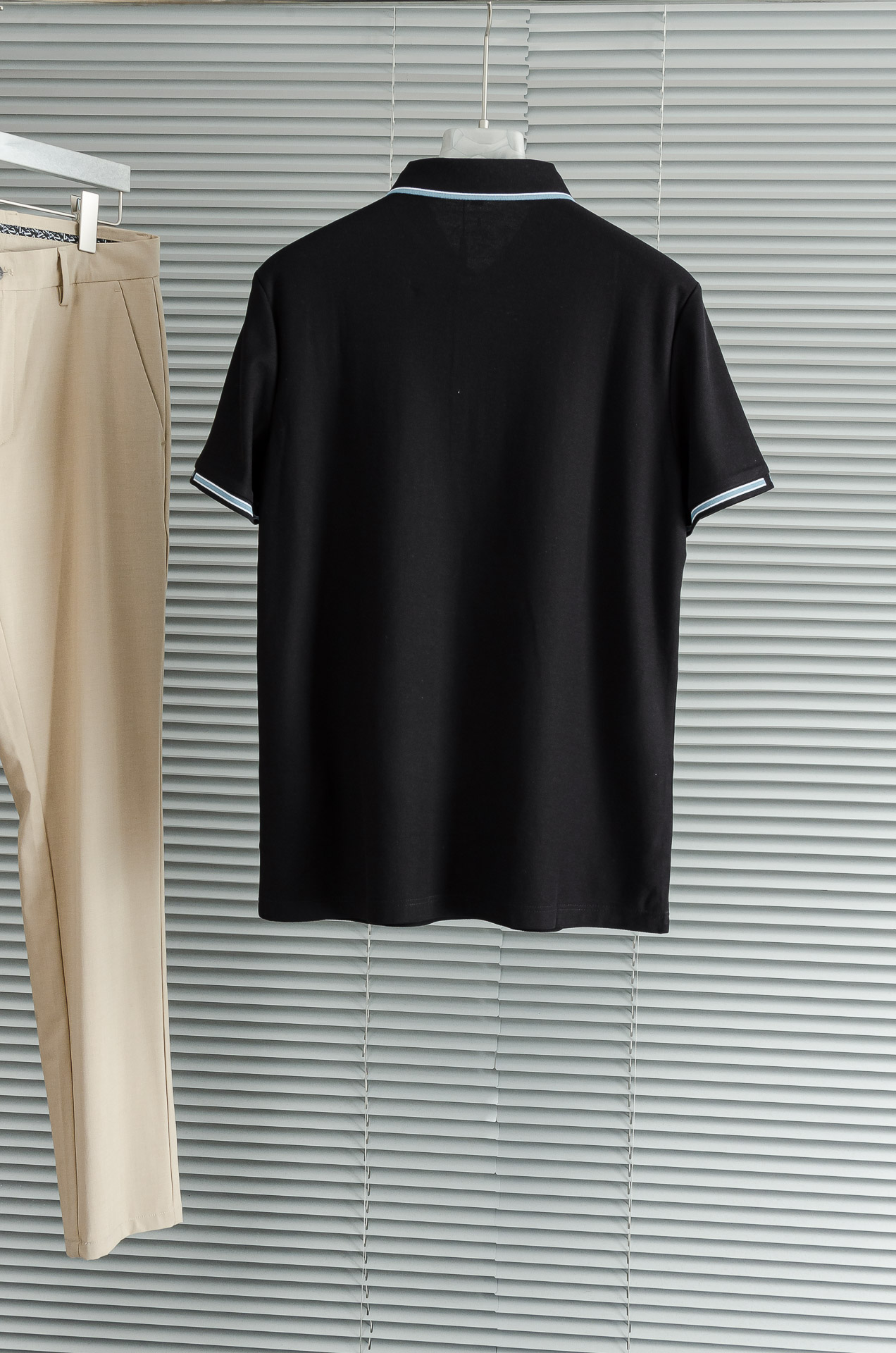 PRAD#A 普拉#达2025//男士商务休闲纯色翻领短袖POLO衫#客供进口100%珠地棉面料，甄选上