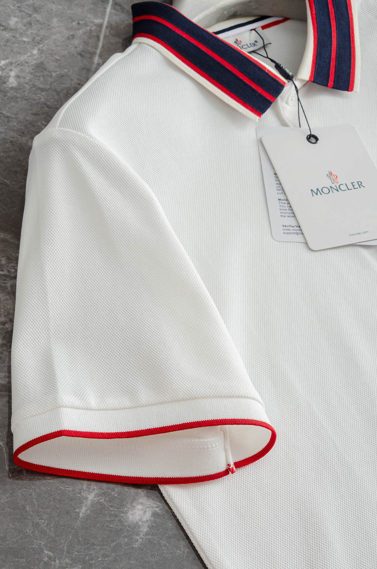 MONCL/ER 蒙口2025//男士商务休闲纯色翻领短袖POLO衫#客供进口100%珠地棉面料，甄选上