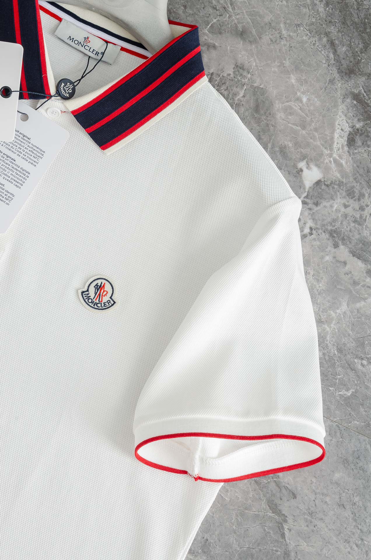 MONCL/ER 蒙口2025//男士商务休闲纯色翻领短袖POLO衫#客供进口100%珠地棉面料，甄选上