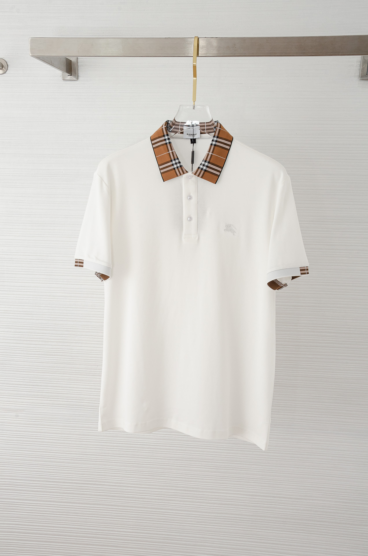 BBR 巴/宝/莉2025//男士商务休闲纯色翻领短袖POLO衫#客供进口100%珠地棉面料，甄选上等长