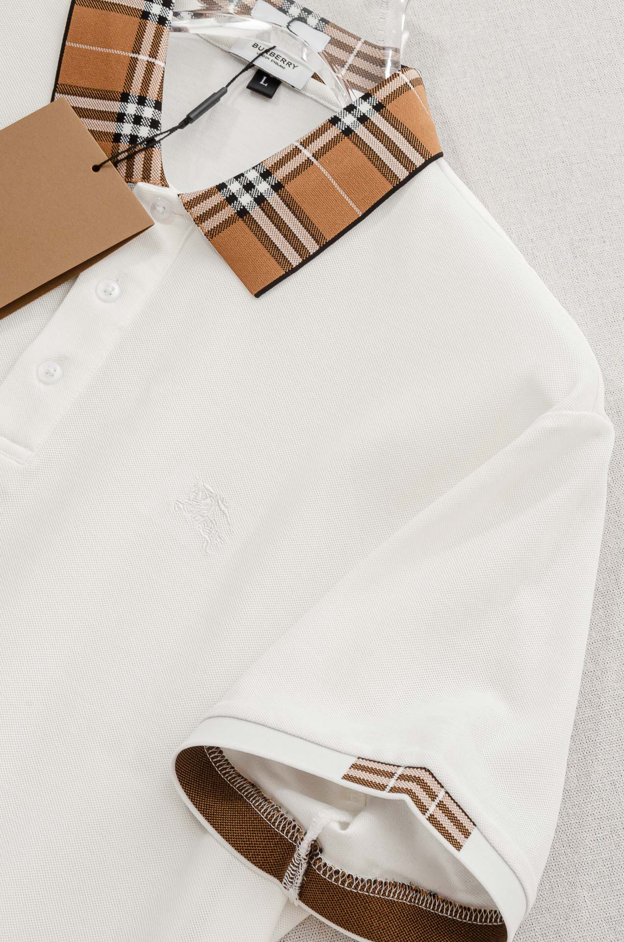 BBR 巴/宝/莉2025//男士商务休闲纯色翻领短袖POLO衫#客供进口100%珠地棉面料，甄选上等长