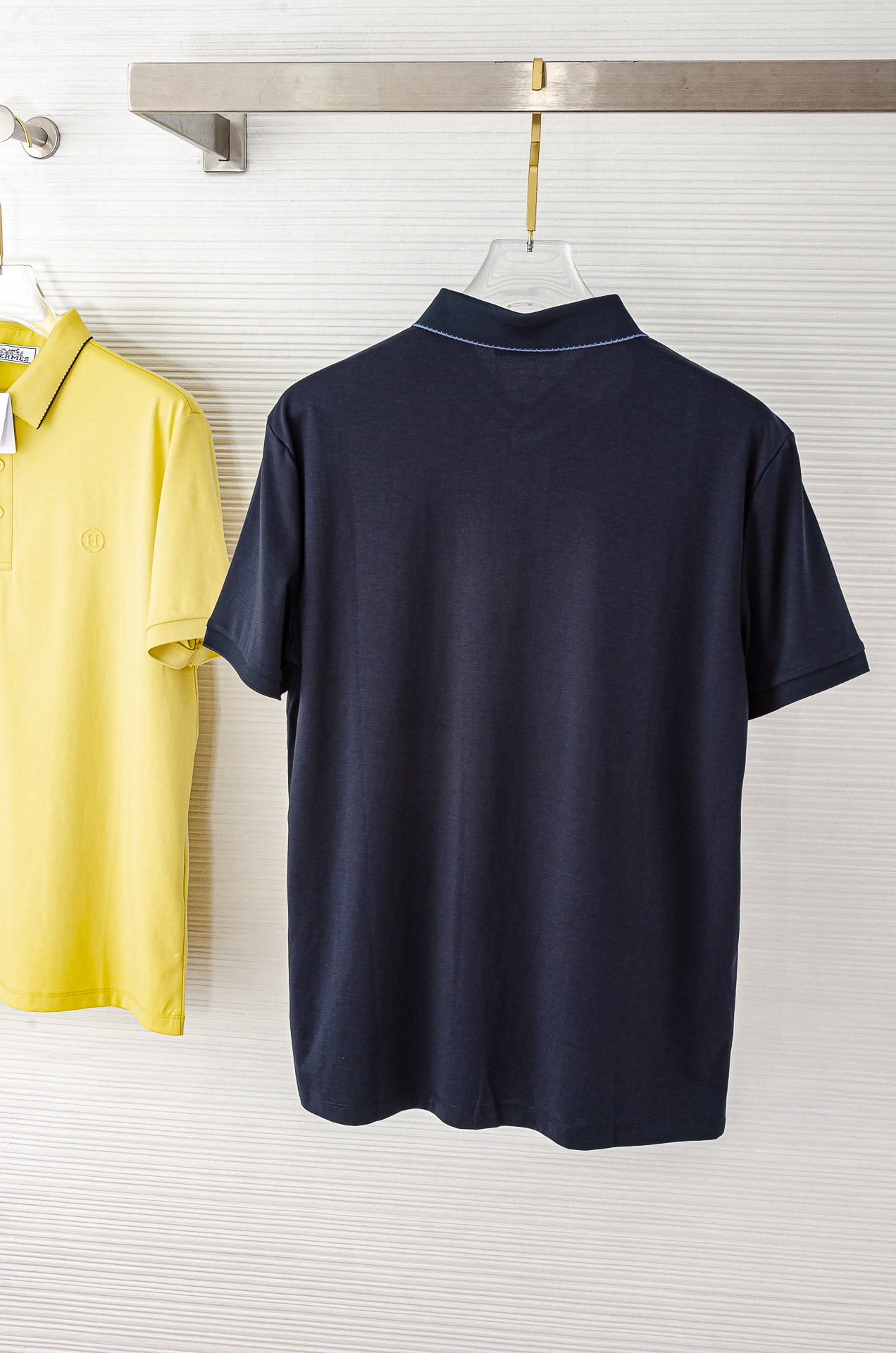 HER#* MES 2025//男士商务休闲纯色翻领短袖POLO衫#客供进口100%珠地棉面料，甄选上等