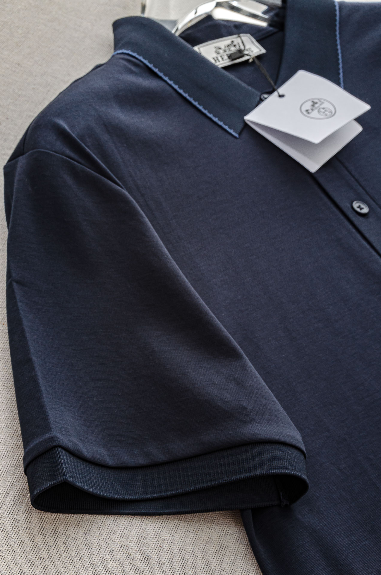 HER#* MES 2025//男士商务休闲纯色翻领短袖POLO衫#客供进口100%珠地棉面料，甄选上等